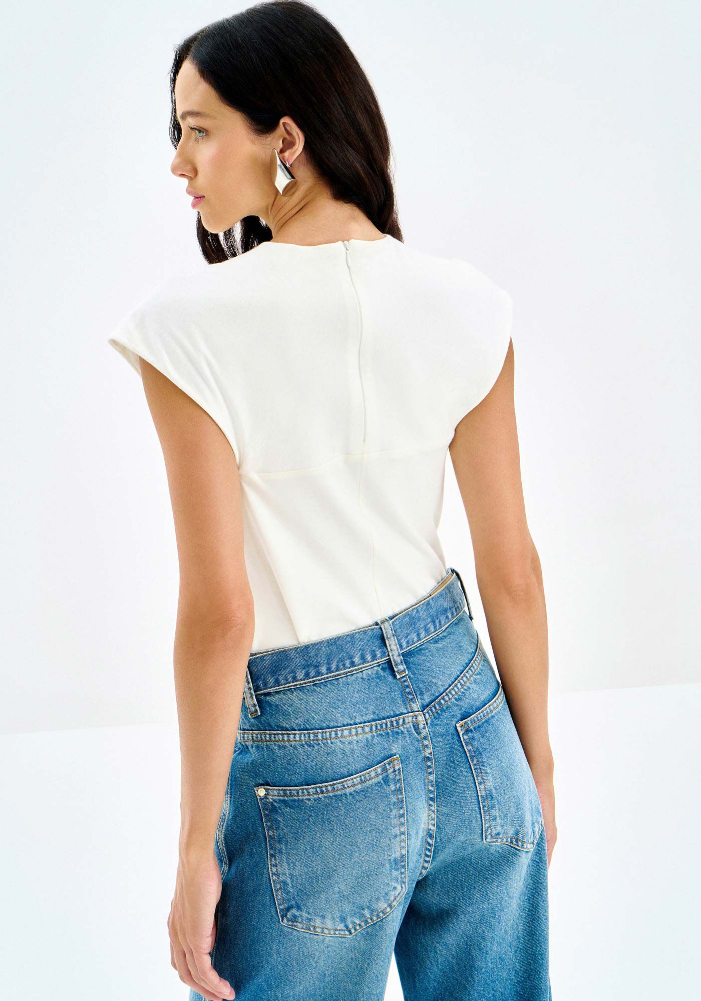 Blusa em Malha Prime com Gola, , large.