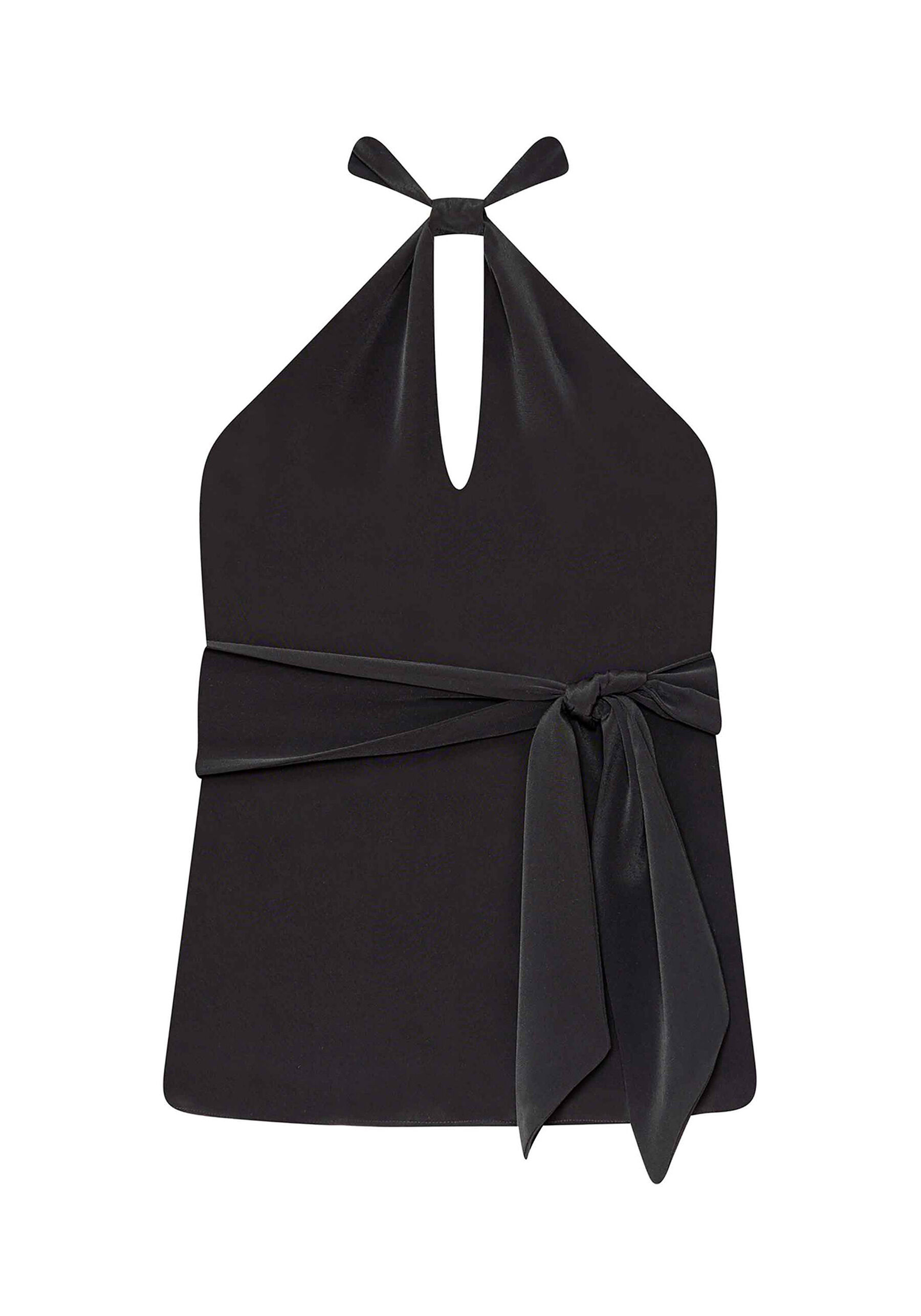 Blusa Tecido Poly Marocain, PRETO. Blusa Tecido Poly Marocain, PRETO, large.