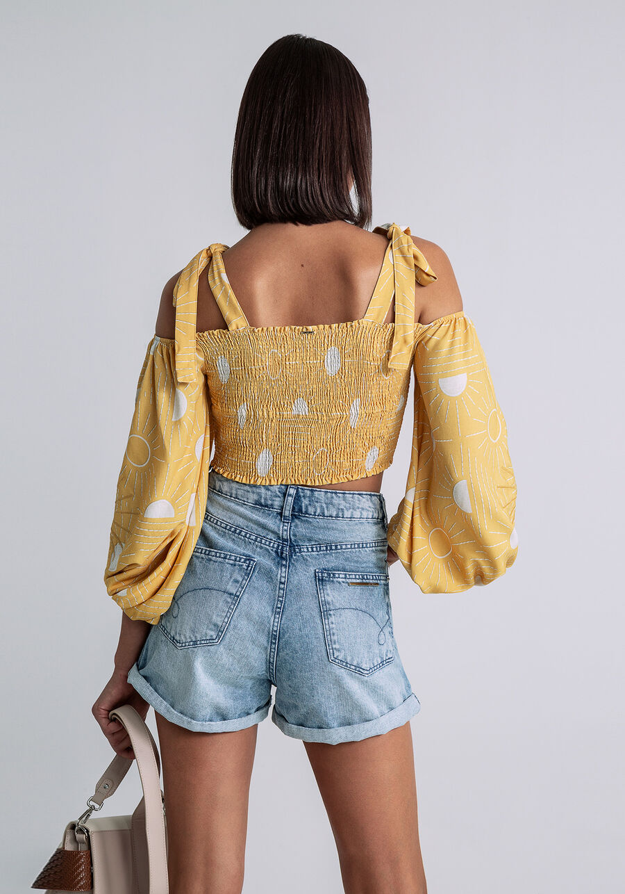 Blusa Ombro a Ombro Cropped, SOLARES. Blusa Ombro a Ombro Cropped, SOLARES, large.