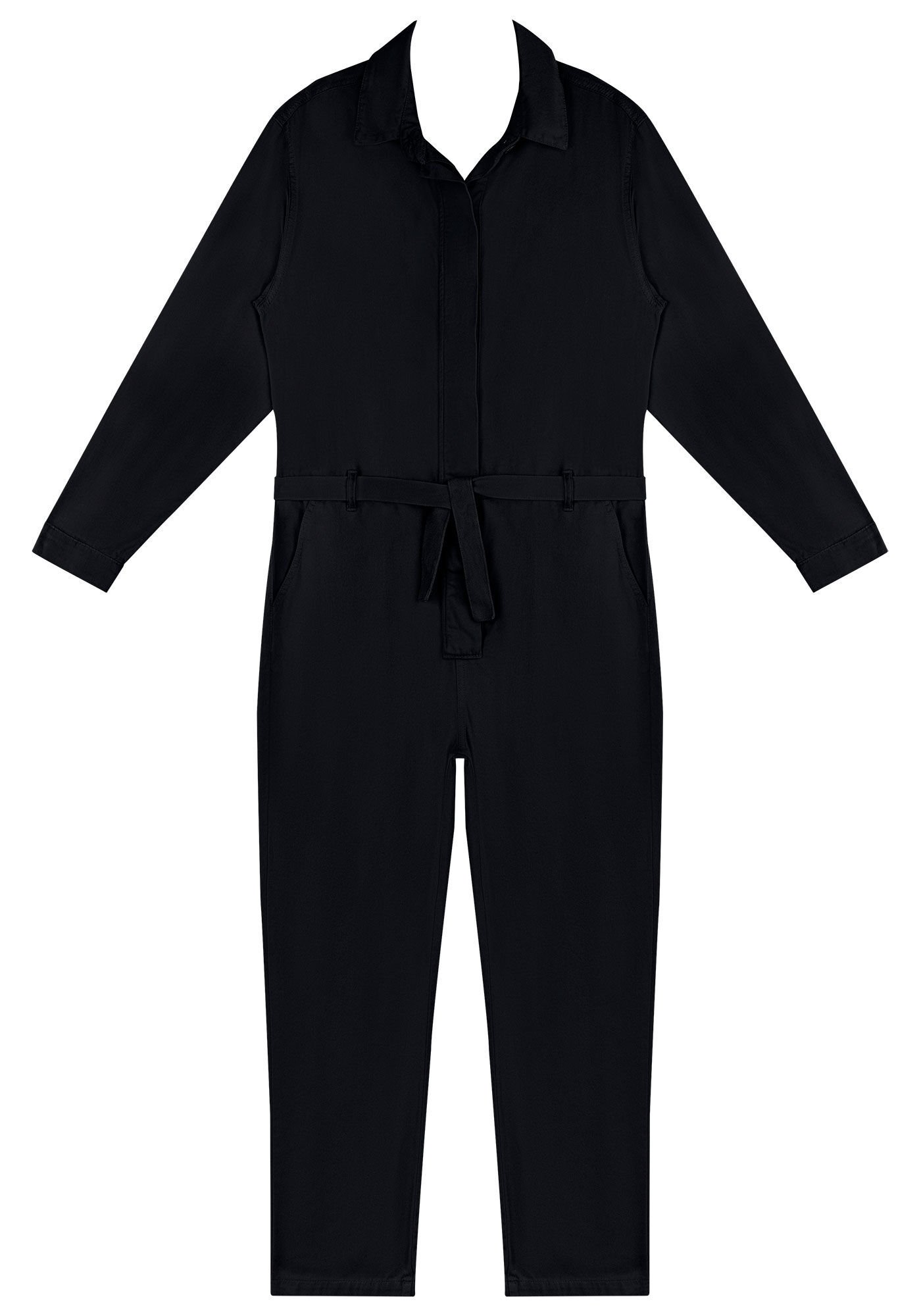 Macac&atilde;o Longo Sarja Utilit&aacute;rio com Cinto, , large.