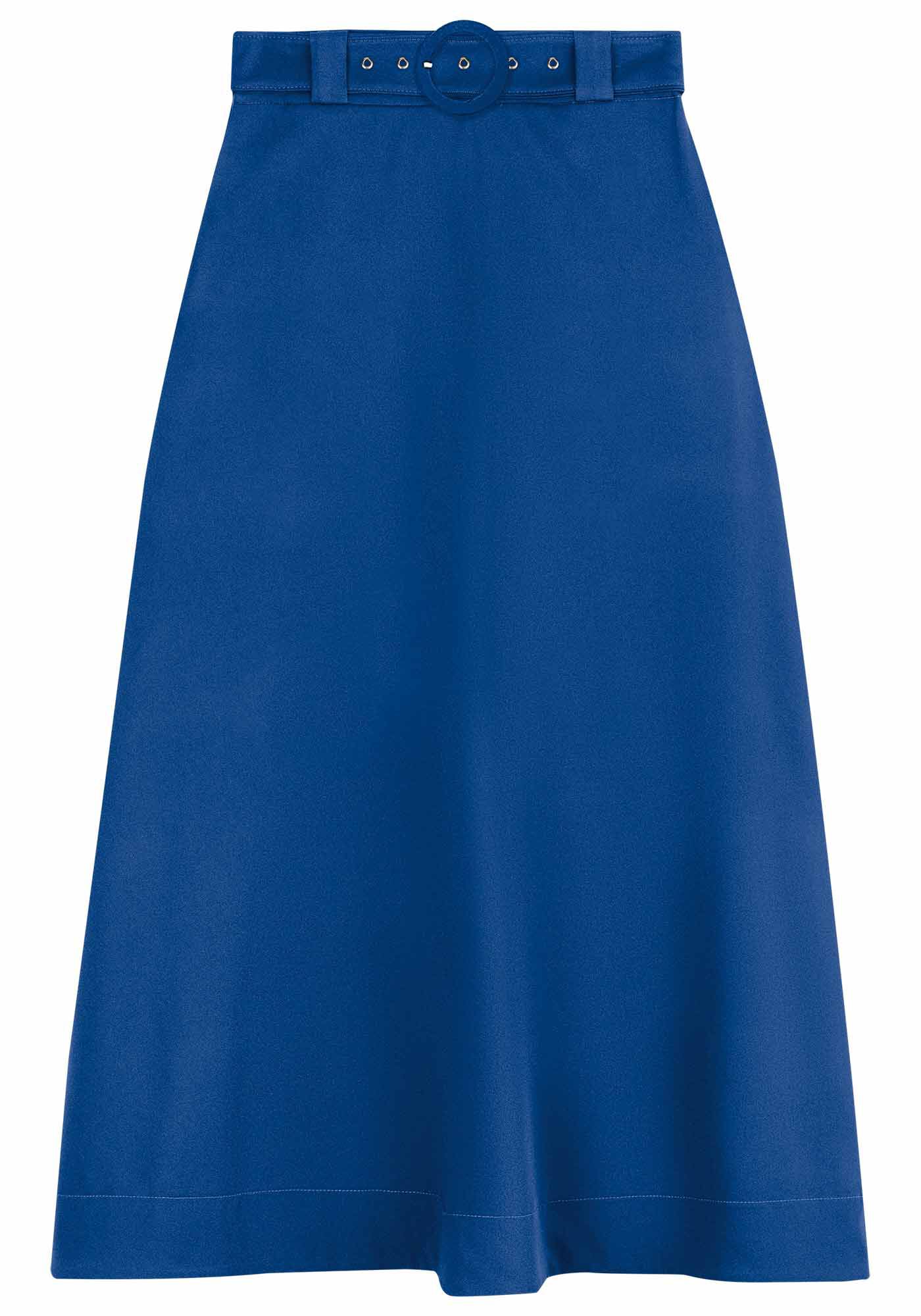 Saia Longa Evas&ecirc; Alfaiataria com Cinto, , large.