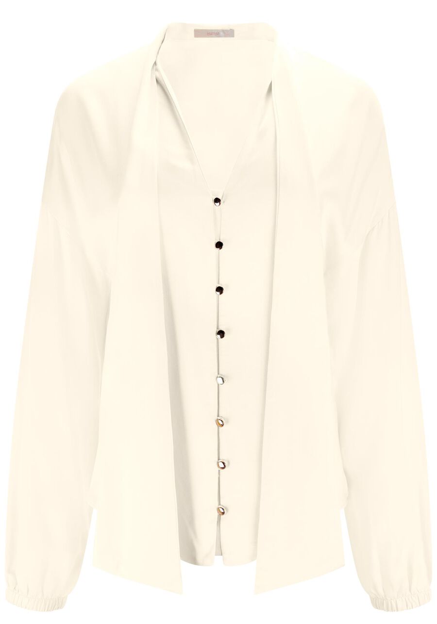 Camisa Manga Longa com Faixa Decote, . Camisa Manga Longa com Faixa Decote, , large.