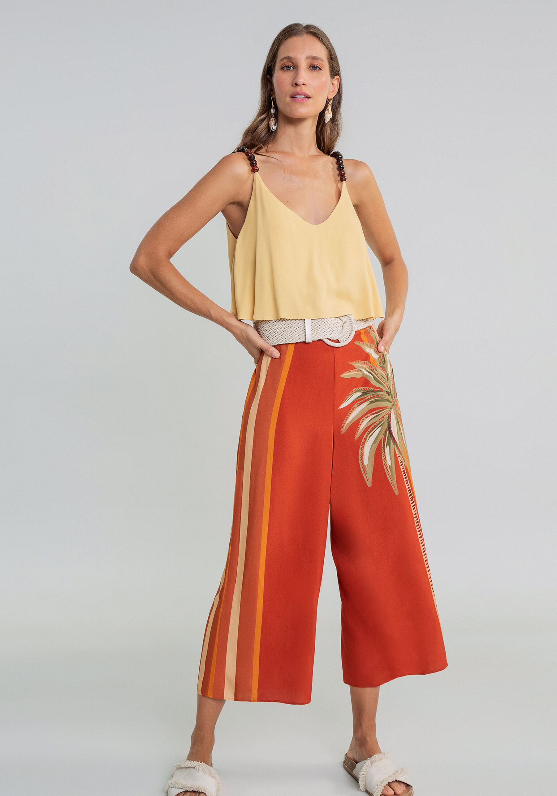 Blusa Cropped Alças Bolas, . Blusa Cropped Alças Bolas, , large.