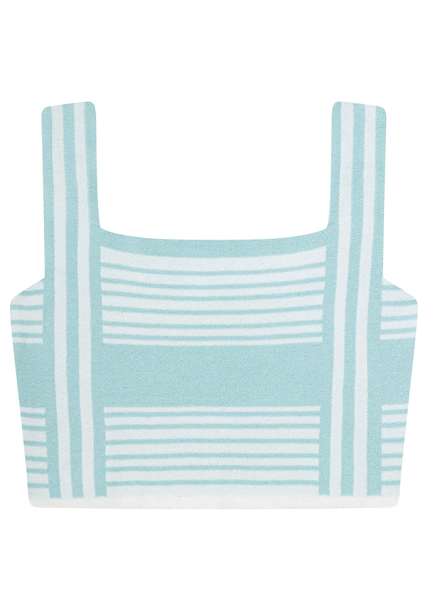 Blusa Tric&ocirc; Cropped, AZUL, large.