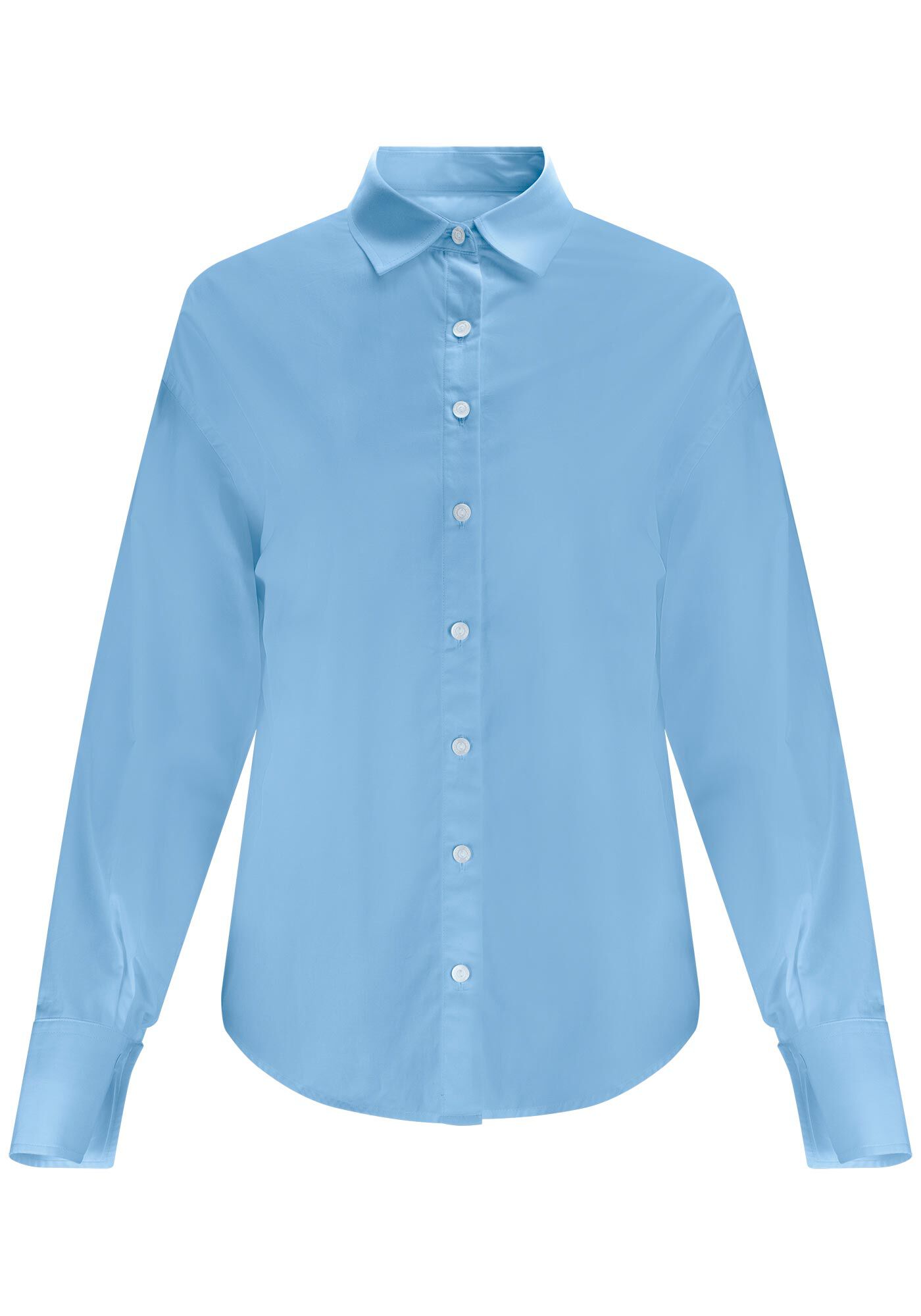 Camisa Manga Longa Alfaiataria em Tricoline, , large.