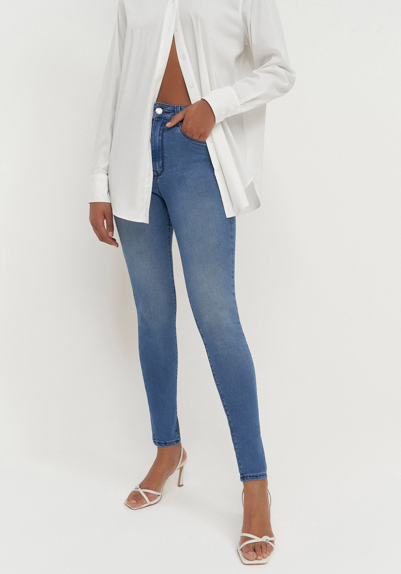 Camisa Manga Longa em Algod&atilde;o com Elastano, , large.