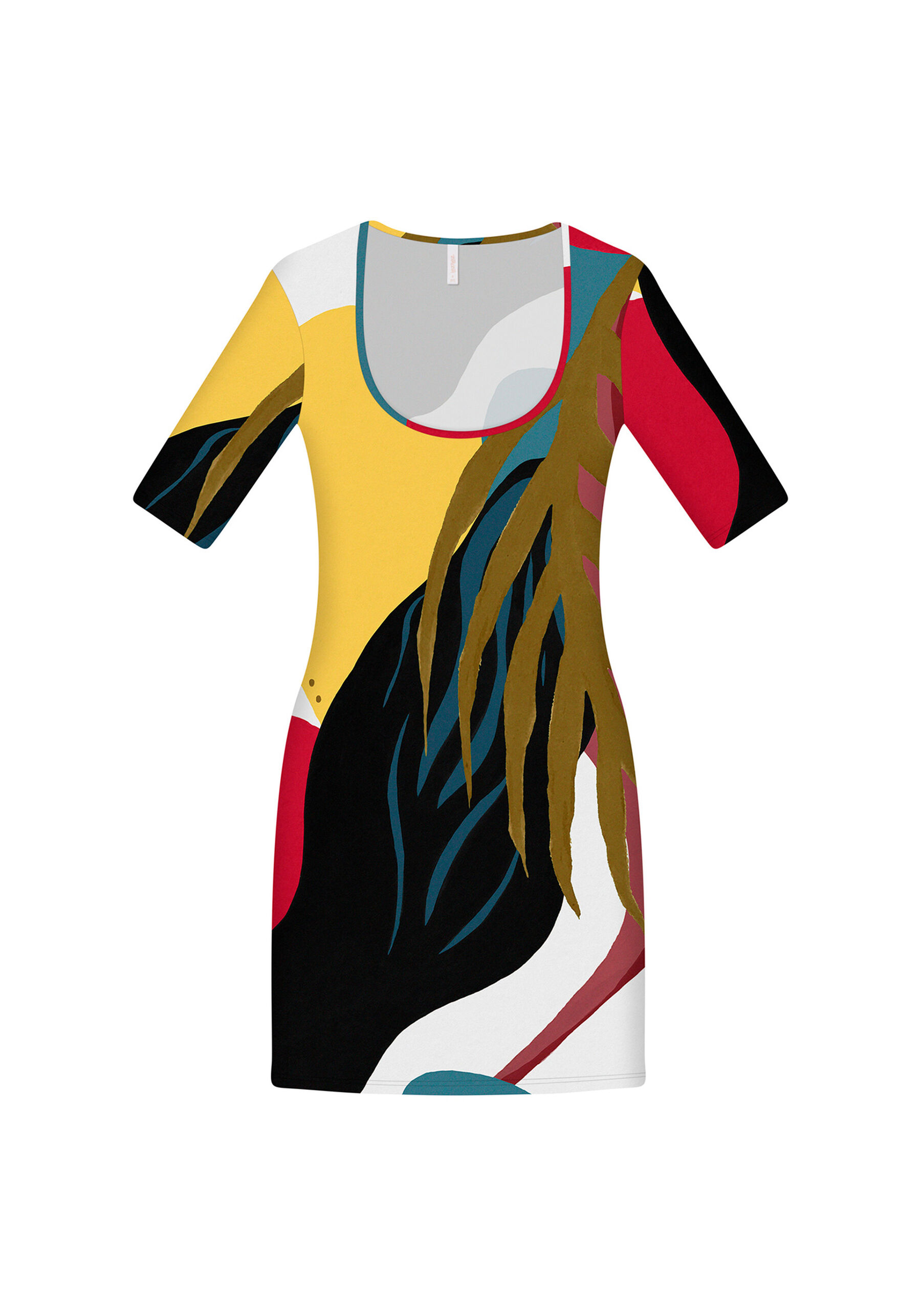 Vestido Curto Justo Estampa, . Vestido Curto Justo Estampa, , large.