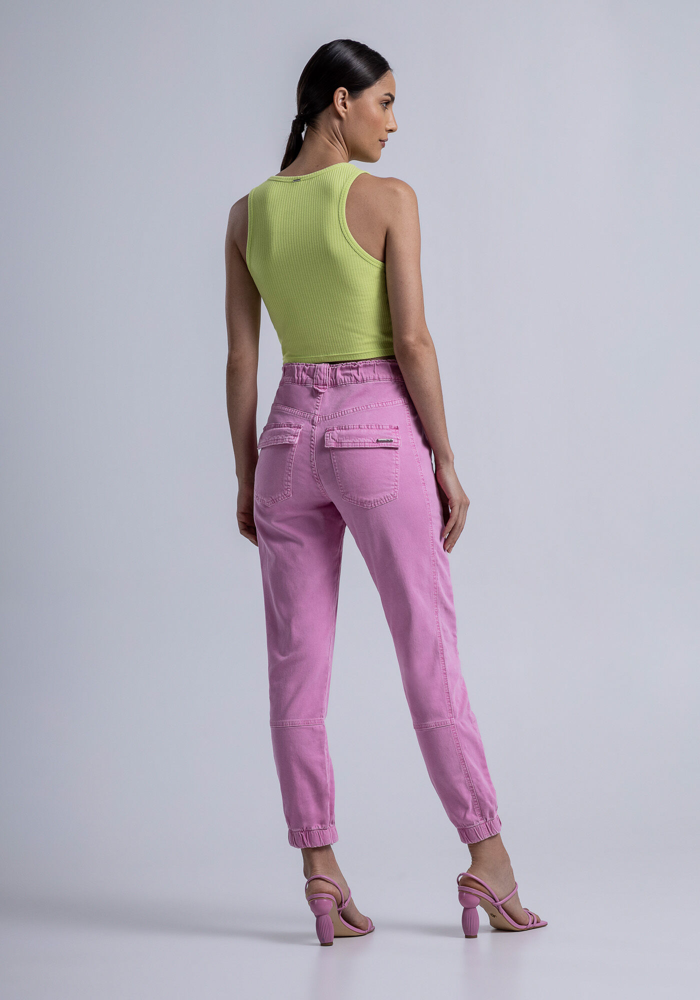 Regata Cropped Canelada B&aacute;sica, , large.