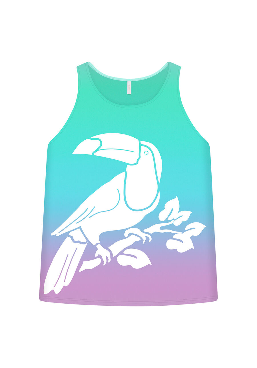 Blusa sem Mangas Estampa, . Blusa sem Mangas Estampa, , large.