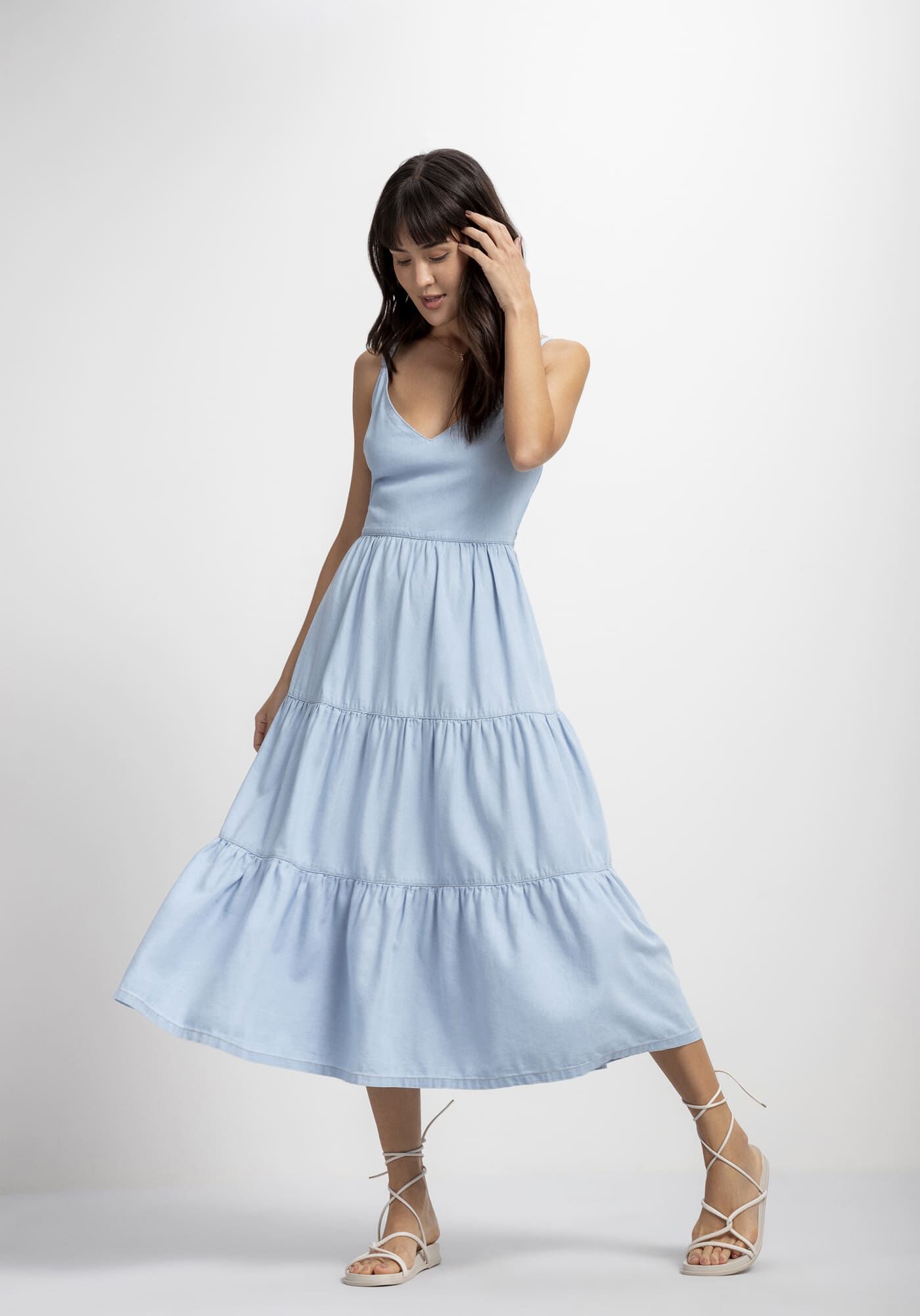 Vestido online jeans evase