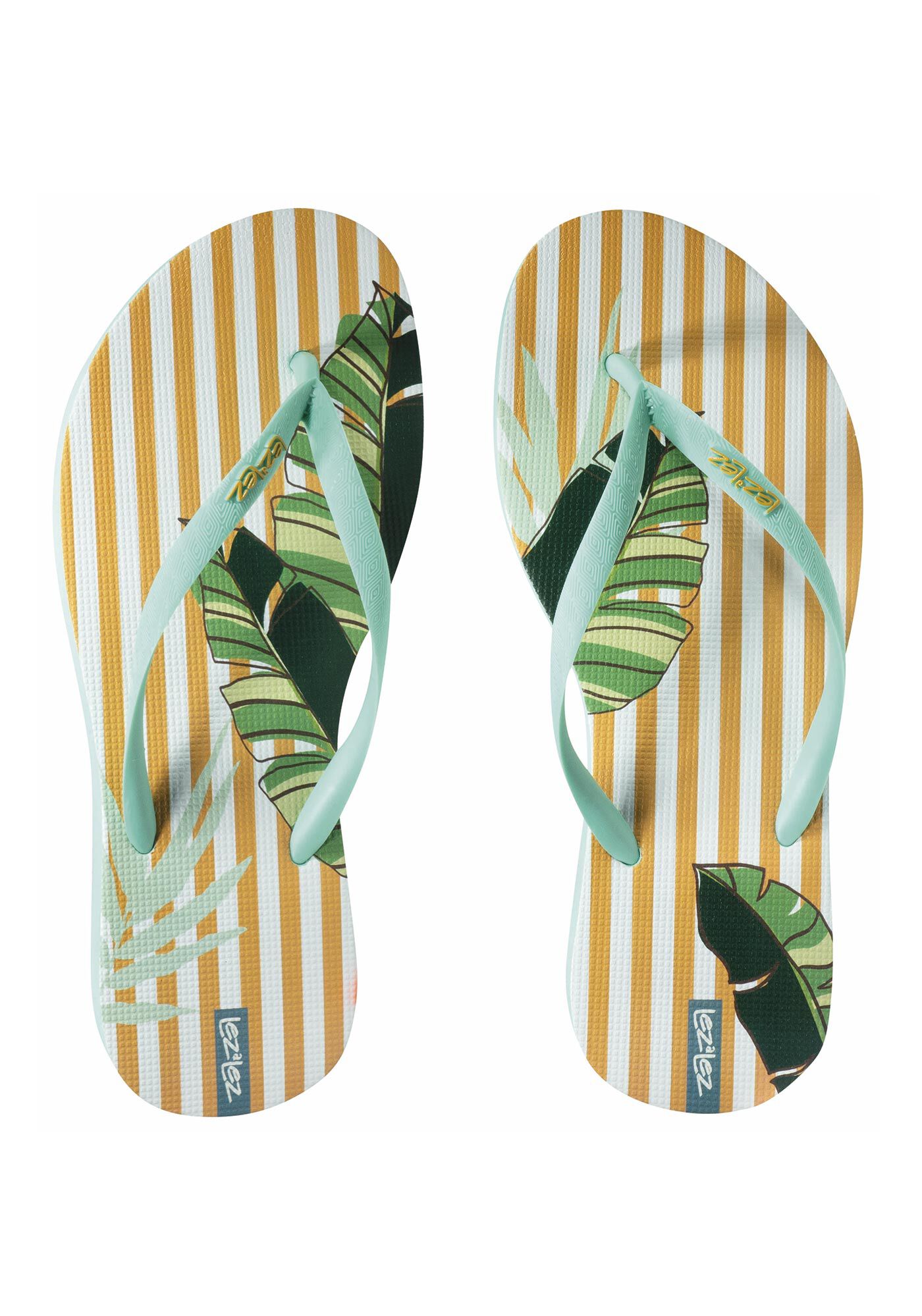 Chinelo de Borracha com Estampa Listrada, , large.