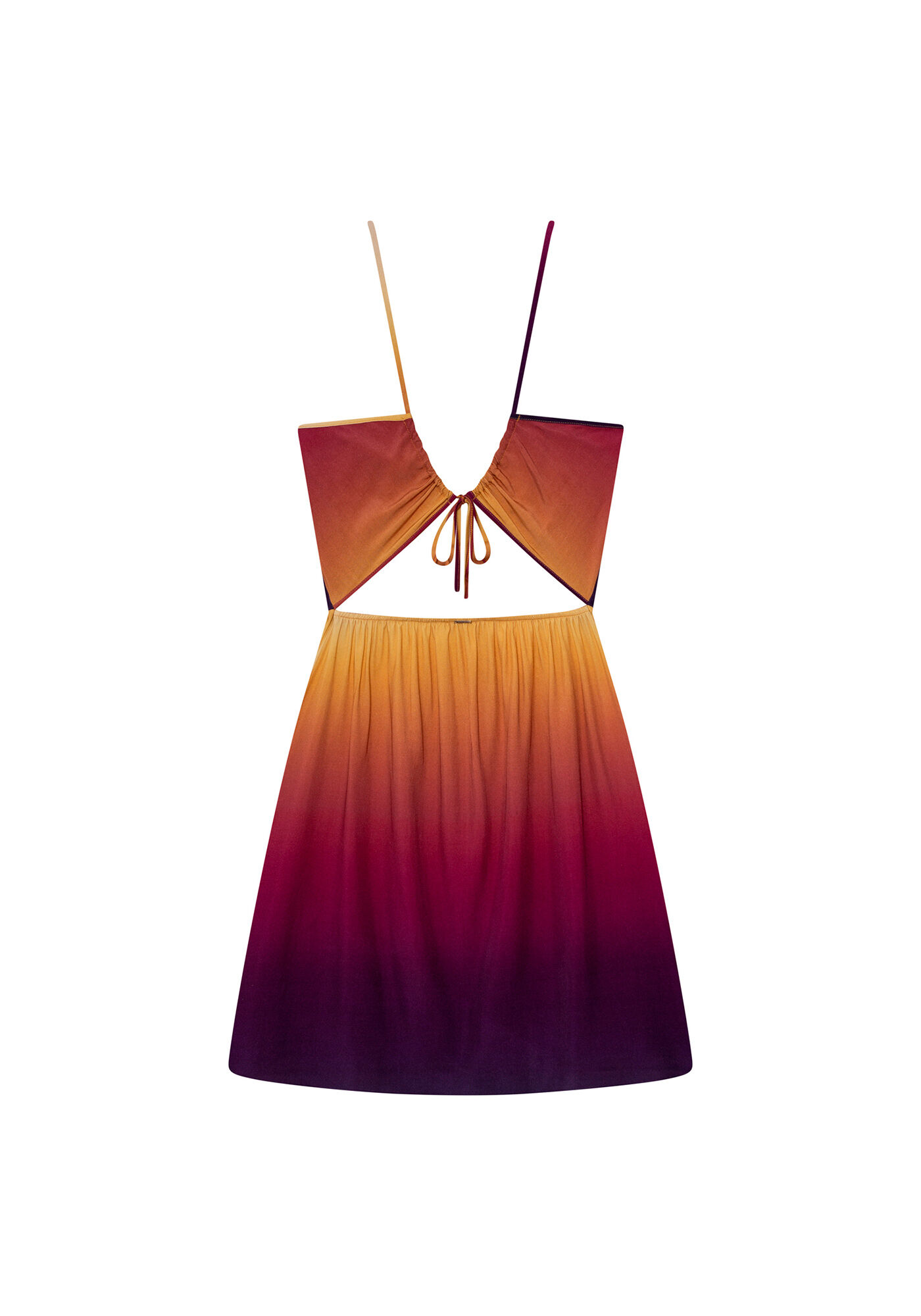 Vestido com Al&ccedil;as Curto Estampa Caraiva, , large.