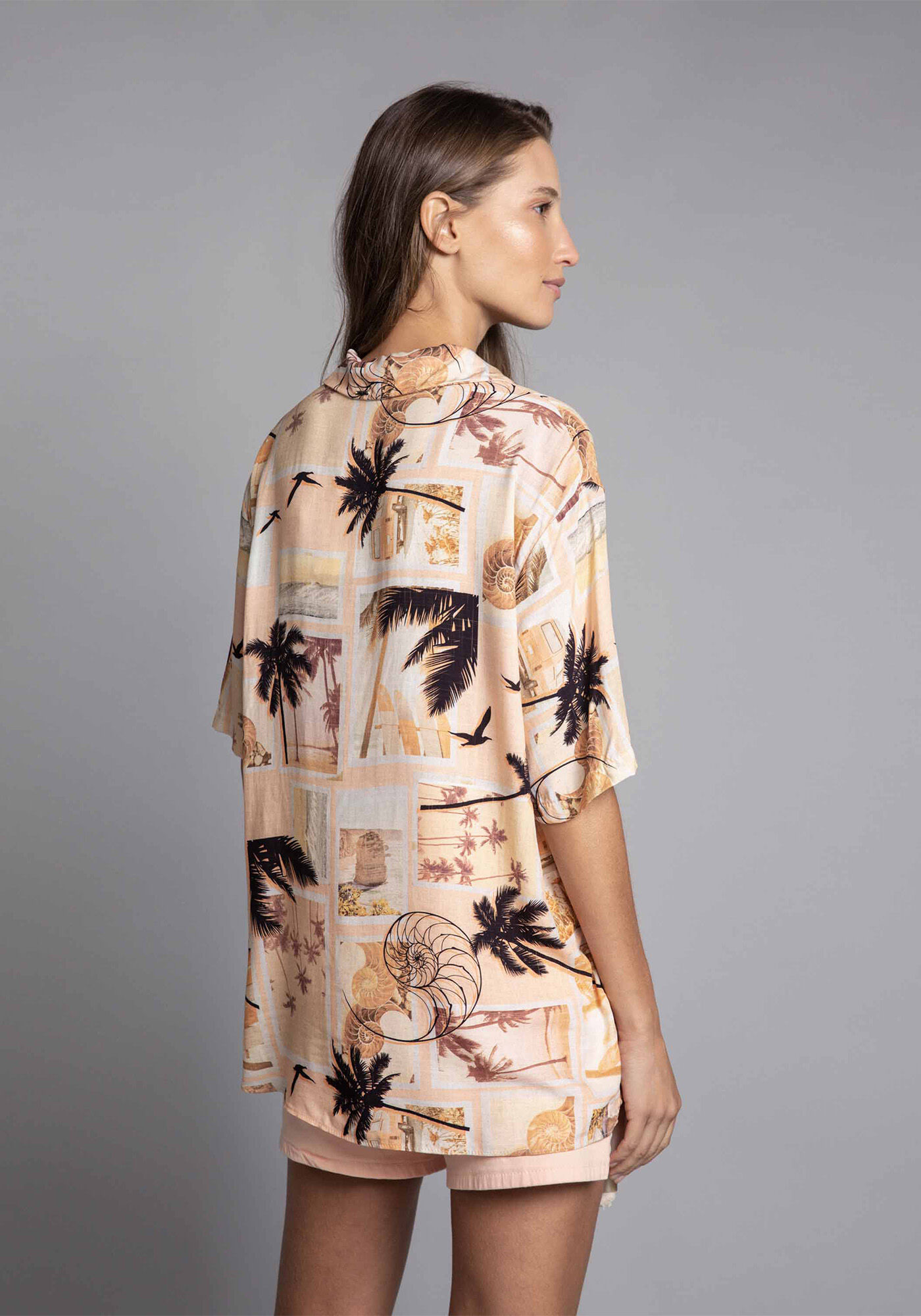 Camisa Manga Curta Estampa, , large.