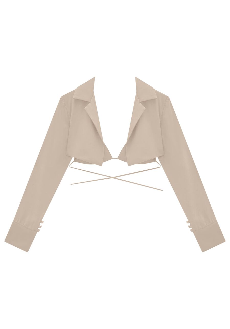 Conjunto Blazer Cropped e Top Amarração, . Conjunto Blazer Cropped e Top Amarração, , large.