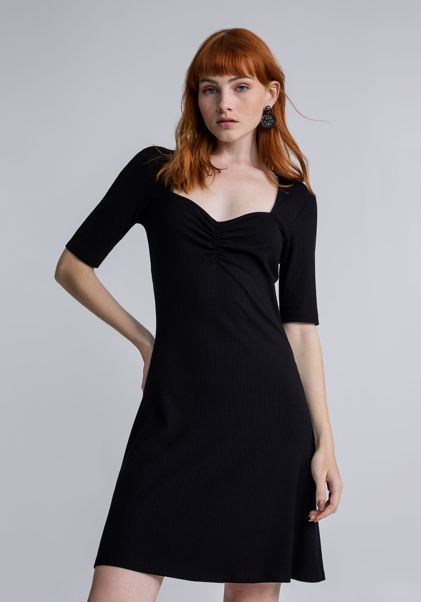 Vestido Curto Franzido Busto, , large.