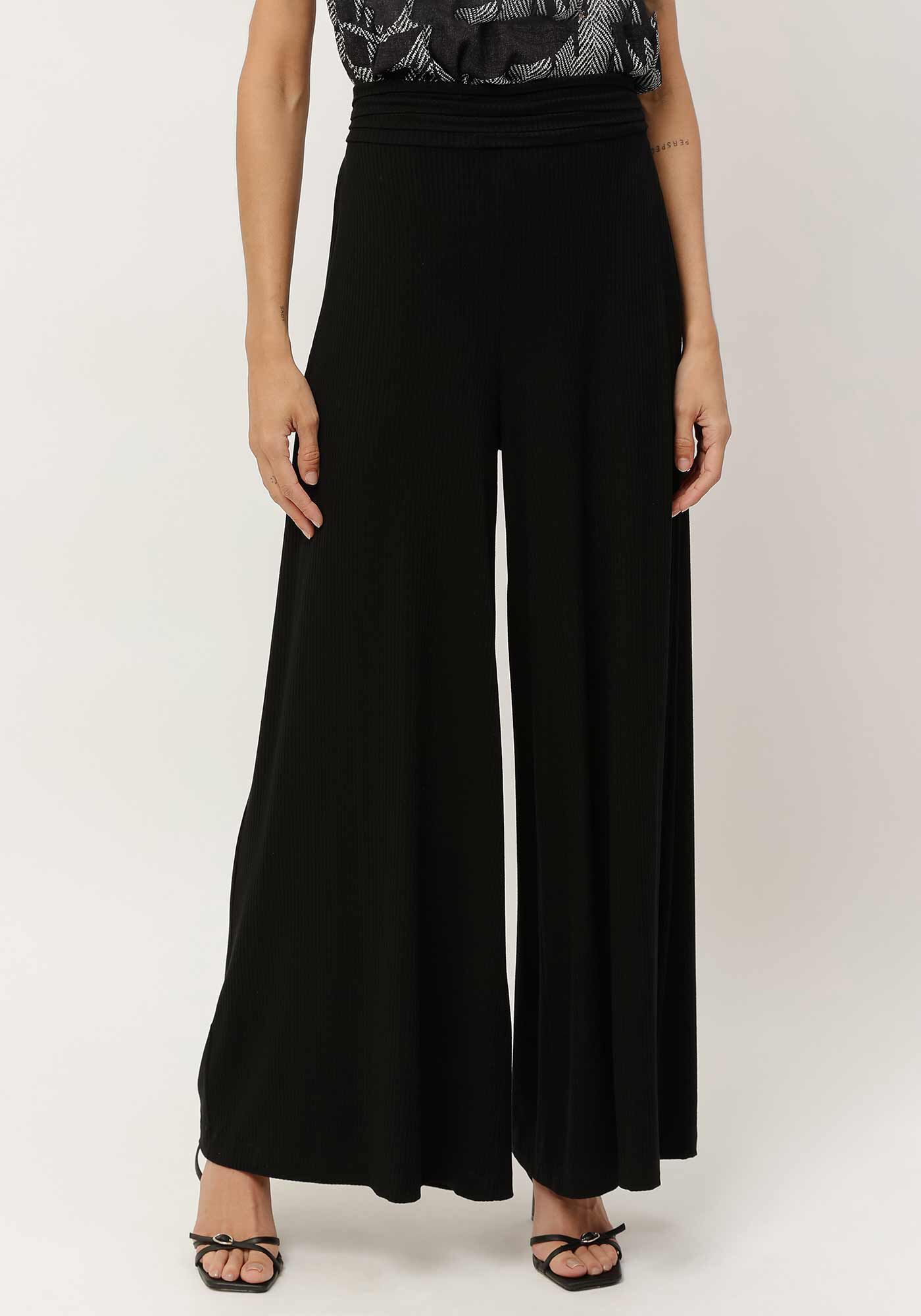 Cal&ccedil;a Pantalona Canelada com Detalhe C&oacute;s, , large.