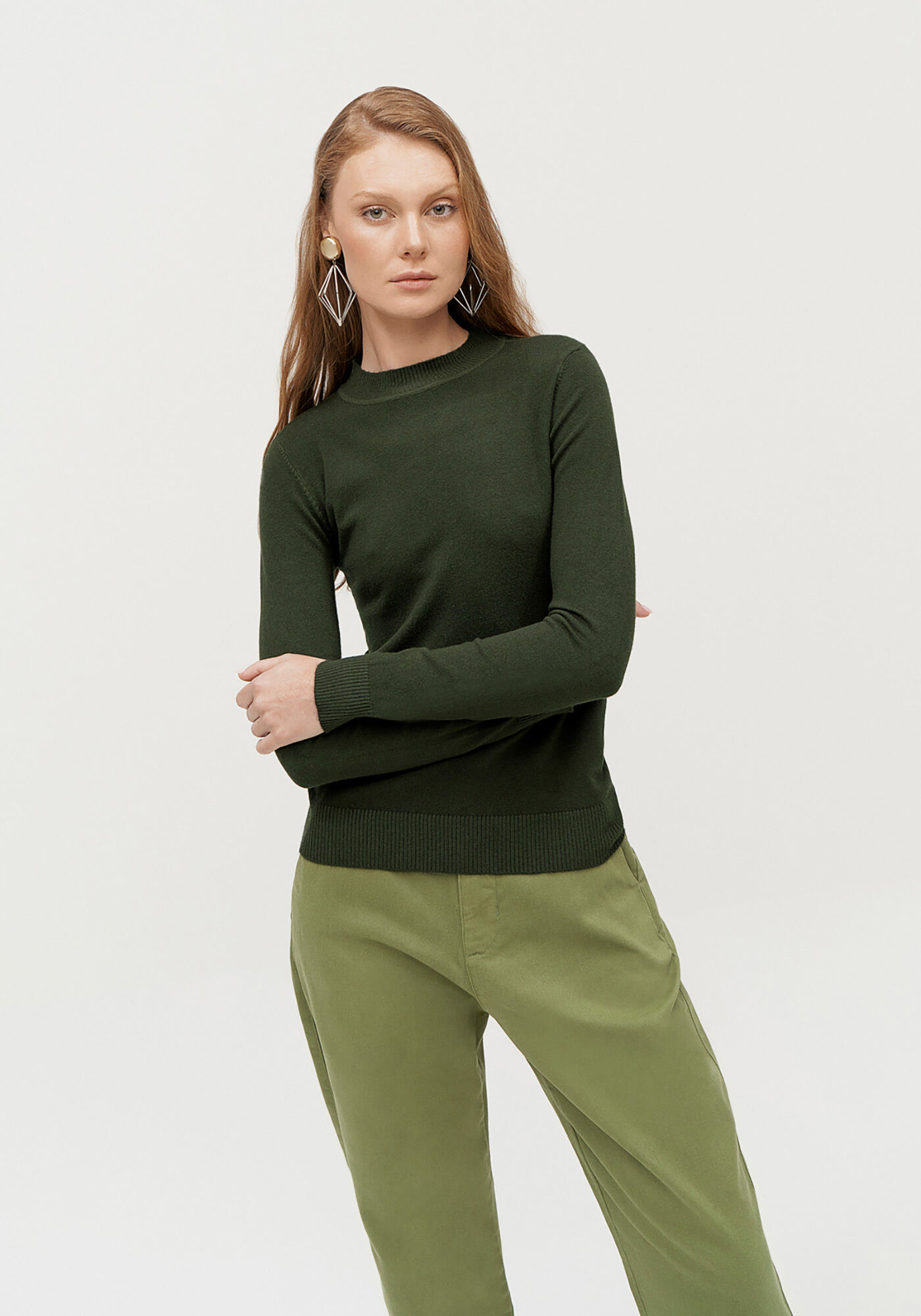 Blusa Manga Longa em Tric&ocirc; Basic, , large.