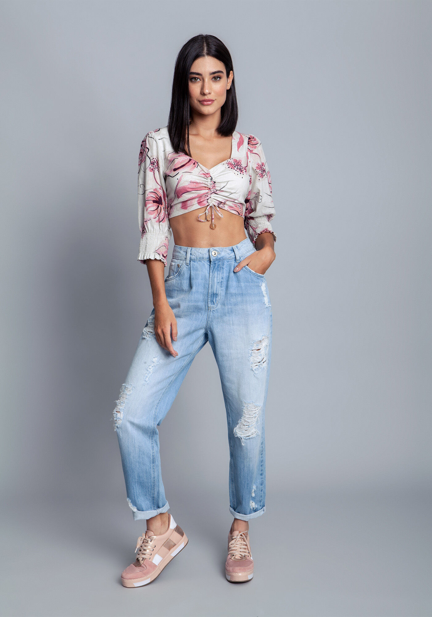 Blusa Tecido Linge Cropped, , large.