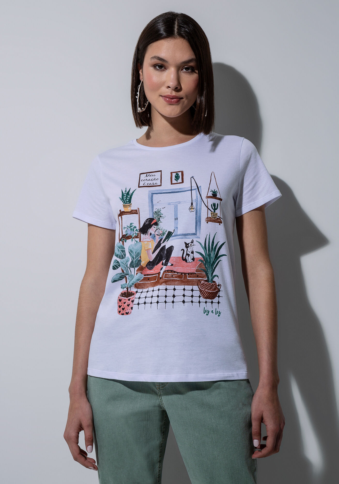 T-Shirt Play Lez Home, BRANCO, large.