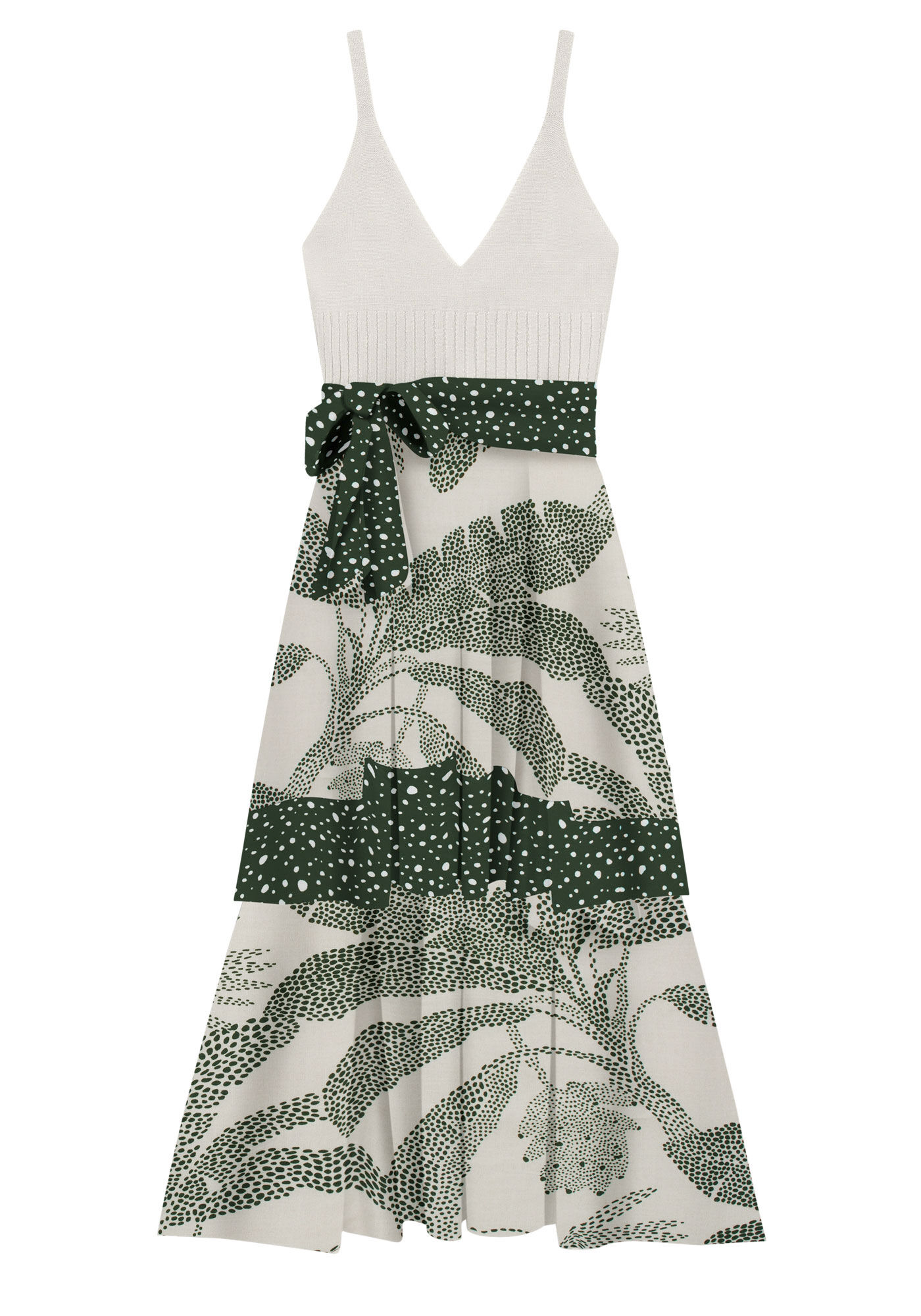 Vestido Curto Evas&ecirc; com Saia Longa, , large.