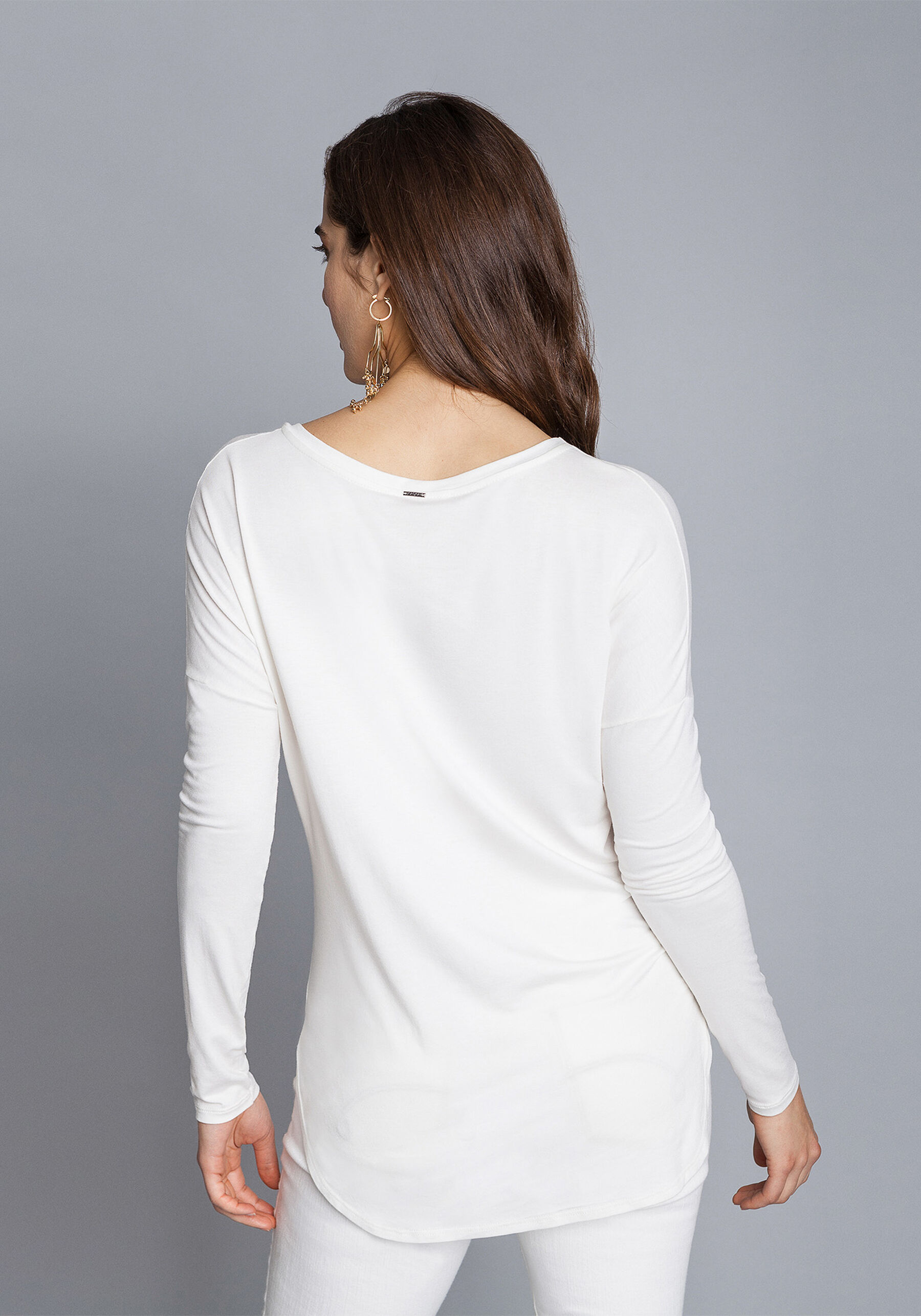 Blusa Manga Longa Decote V, . Blusa Manga Longa Decote V, , large.