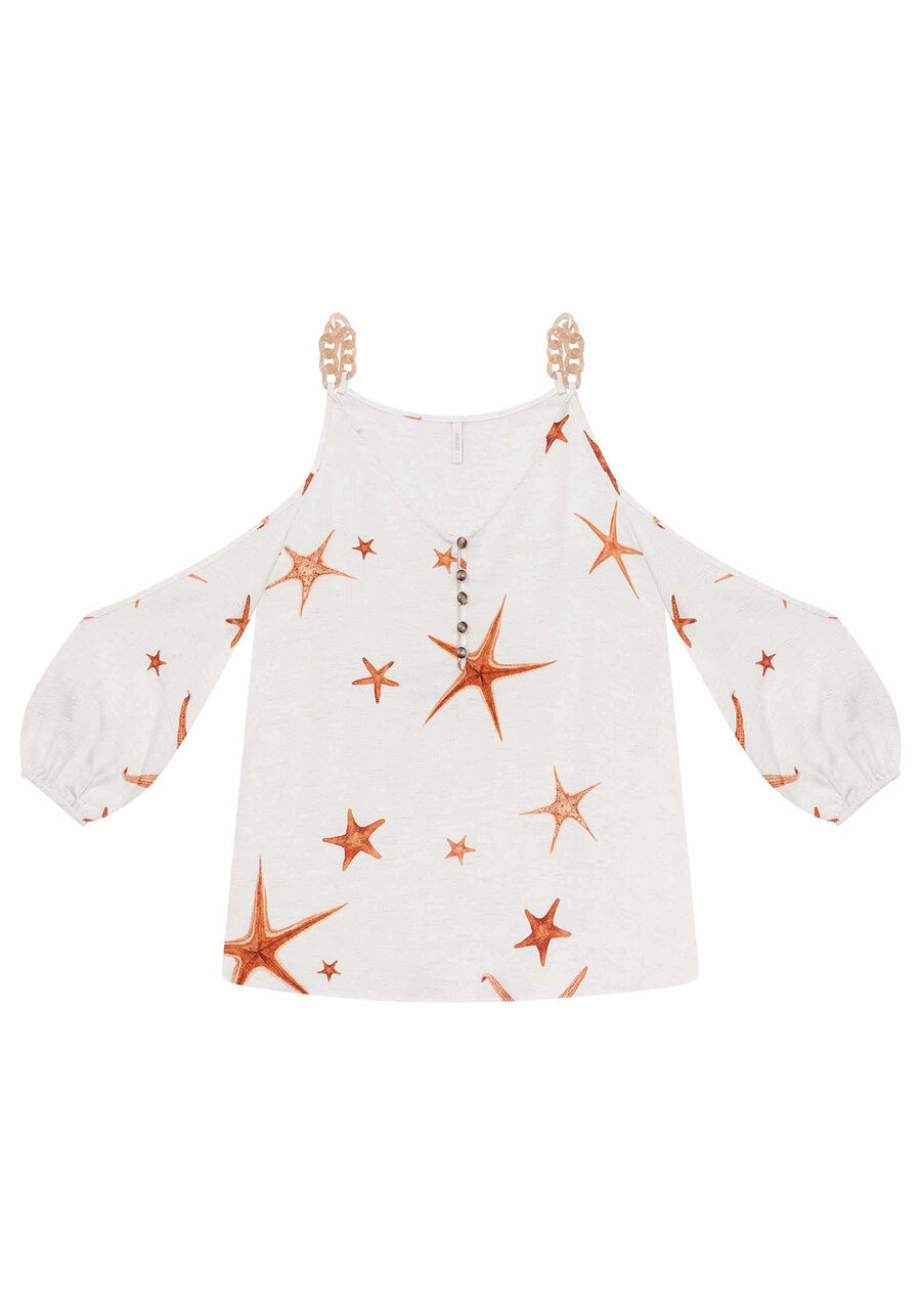 Blusa Manga 3/4 Estampa, . Blusa Manga 3/4 Estampa, , large.