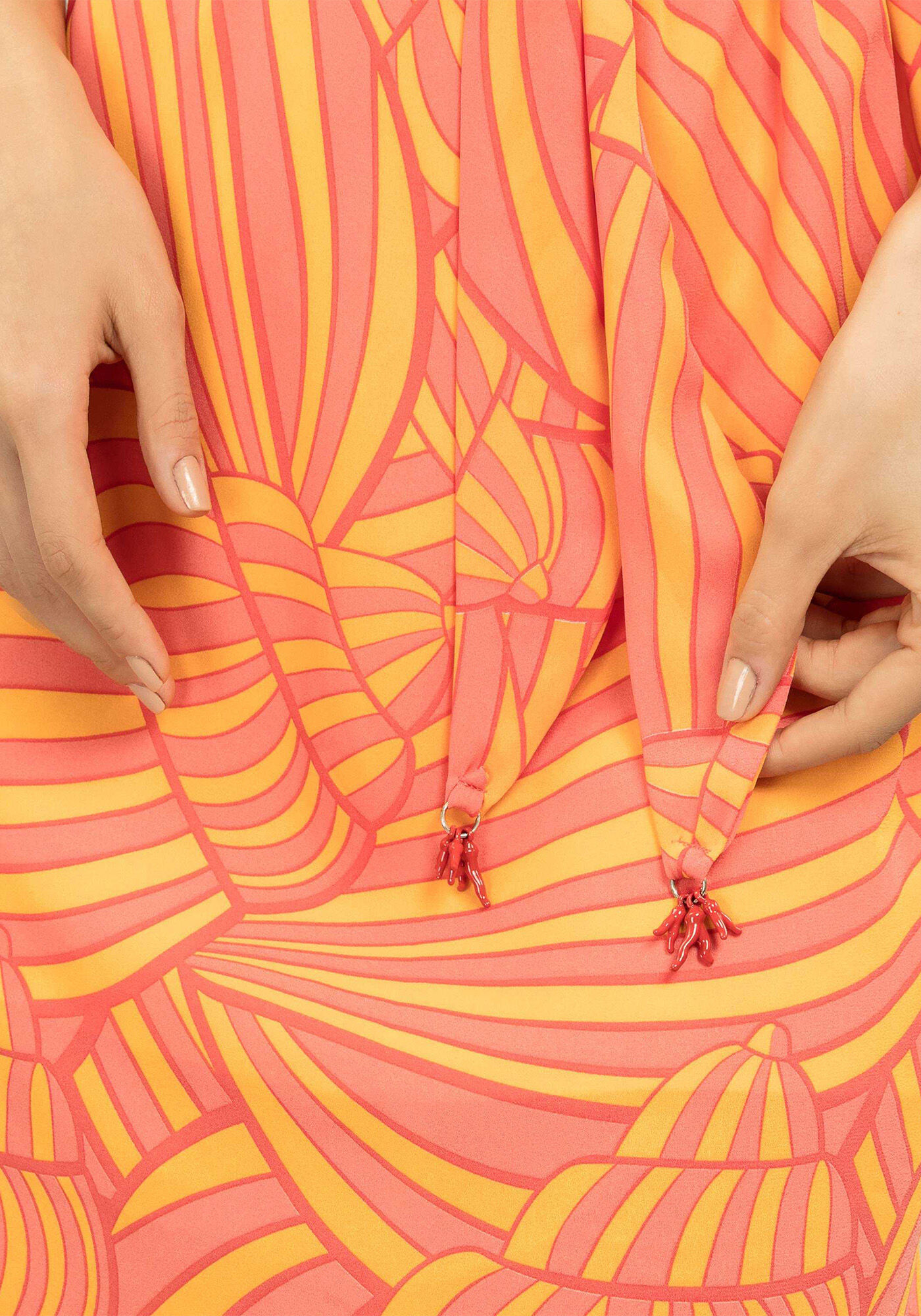 Vestido M&iacute;di Estampado com Cinto, , large.