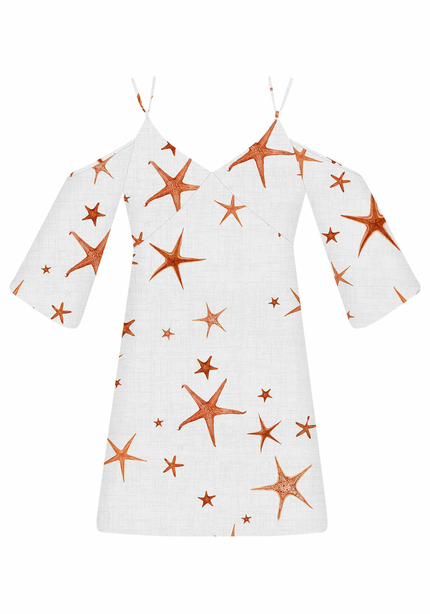 Vestido Manga 3/4 Estampa, , large.