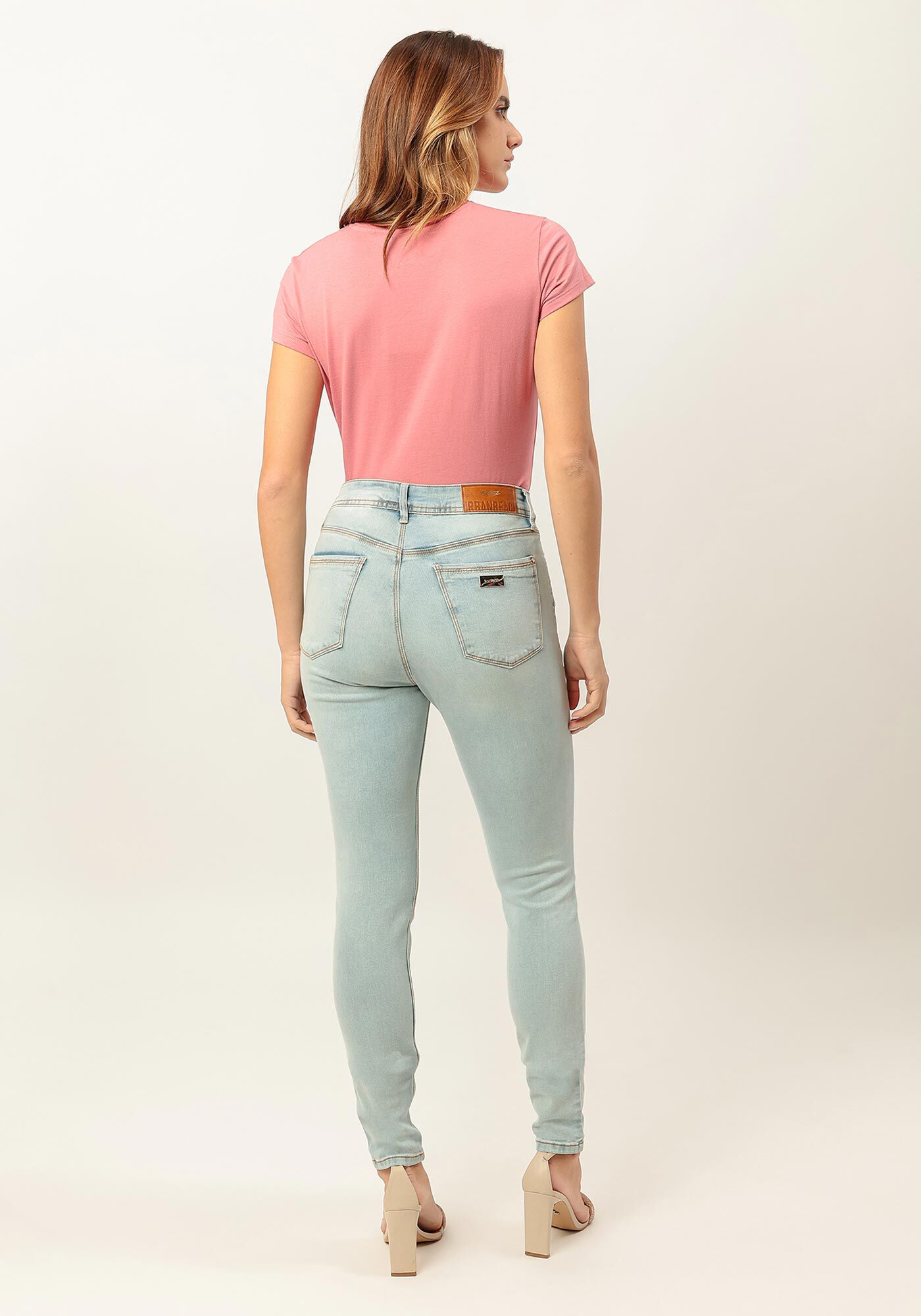 Cal&ccedil;a Jeans Skinny Cintura Alta Clara, , large.