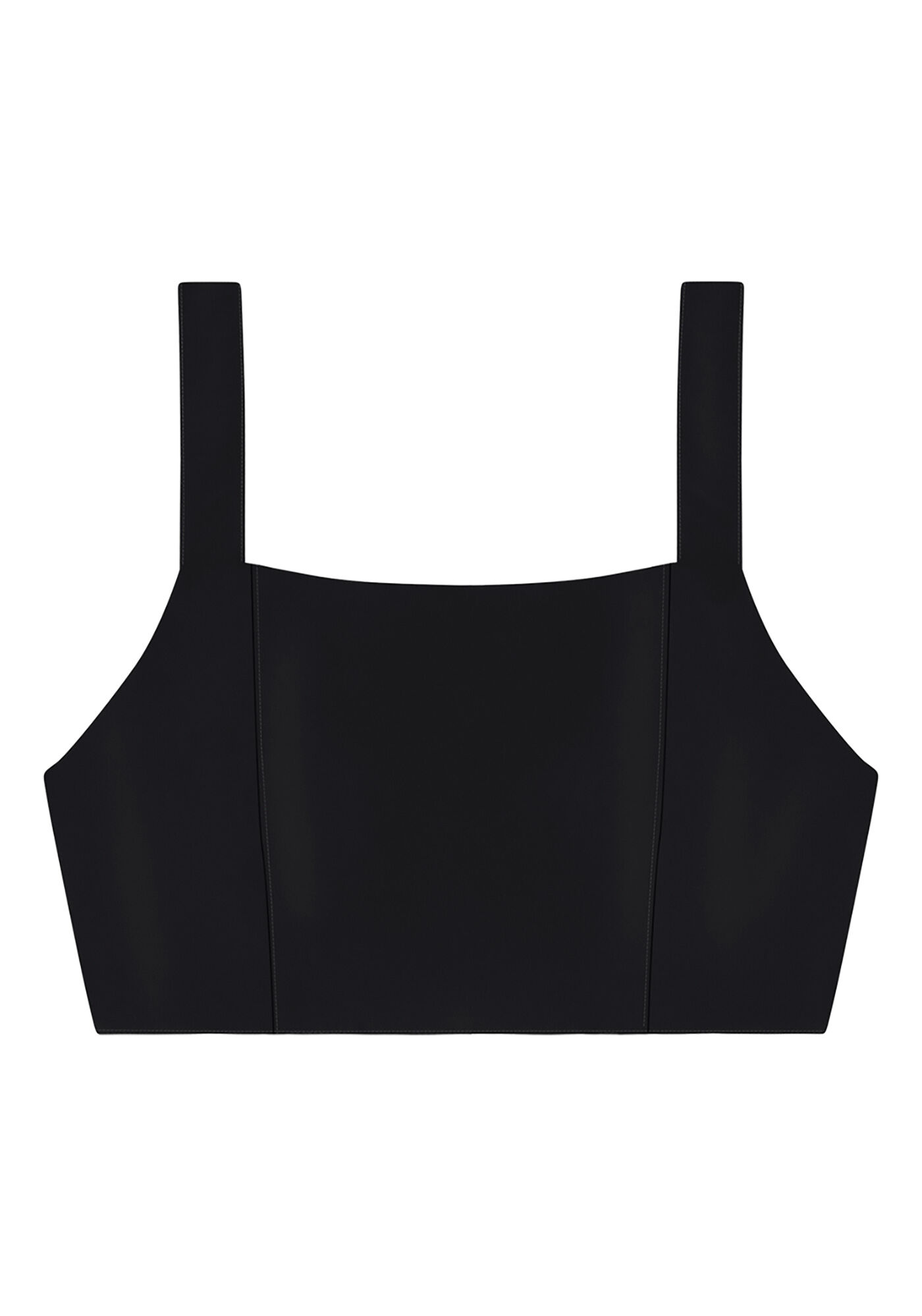 Blusa Cropped com Recorte Costas, PRETO REATIVO, large.