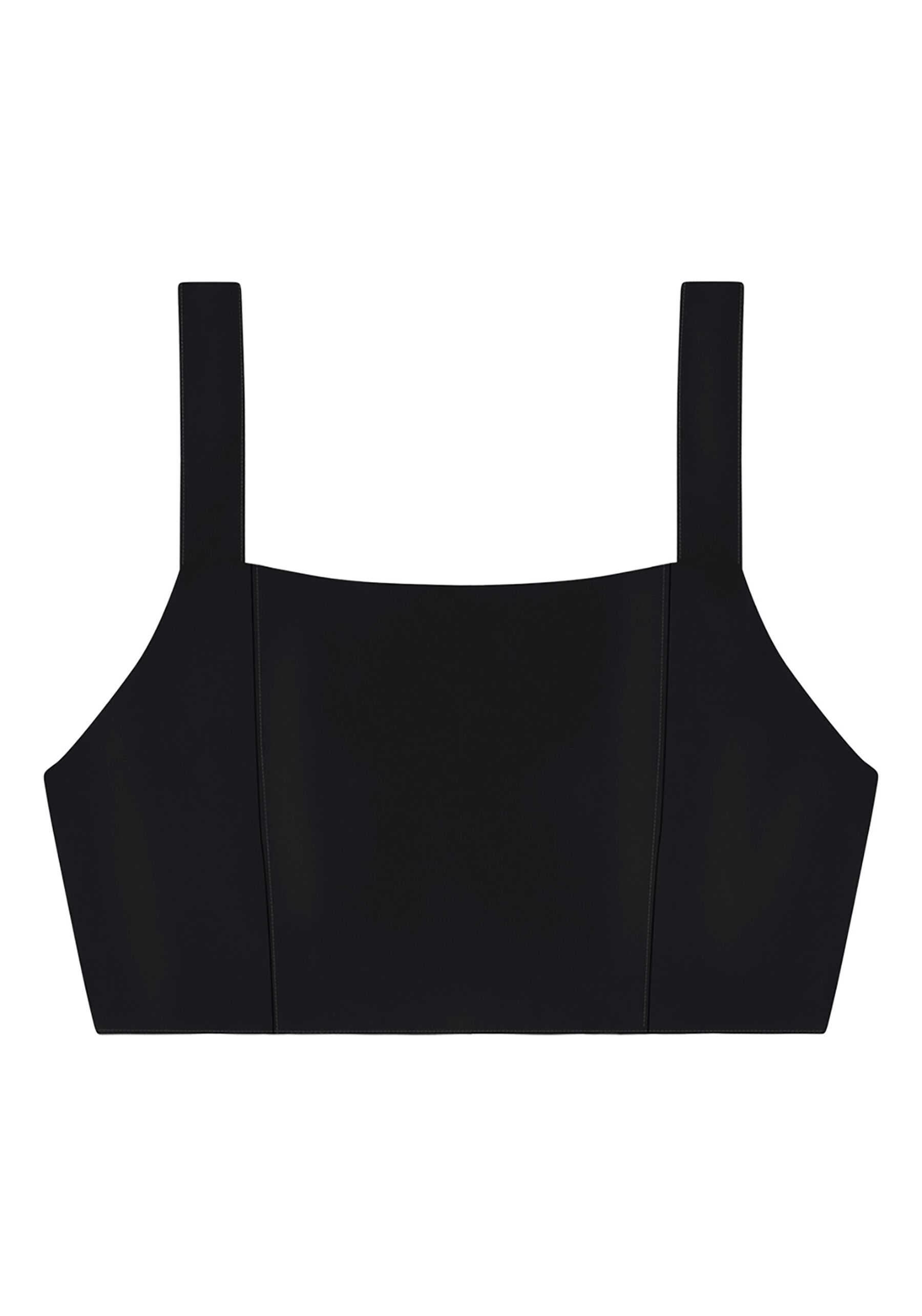 Blusa Cropped com Recorte Costas, PRETO REATIVO. Blusa Cropped com Recorte Costas, PRETO REATIVO, large.