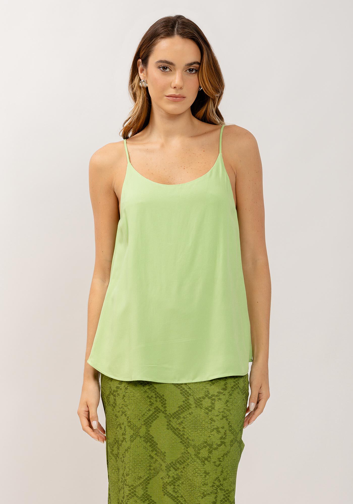 Blusa com Al&ccedil;as em Viscose Minimal, , large.