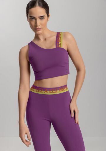 Top De Alças Sem Bojo Com Tecnologia Dry Move, ROXO. Top De Alças Sem Bojo Com Tecnologia Dry Move, ROXO, large.