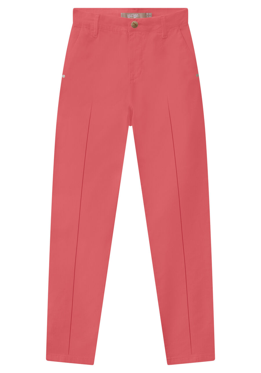 Calça Jeans Alfaiataria Cropped com Cintura Alta, SALMAO MELANIE. Calça Jeans Alfaiataria Cropped com Cintura Alta, SALMAO MELANIE, large.