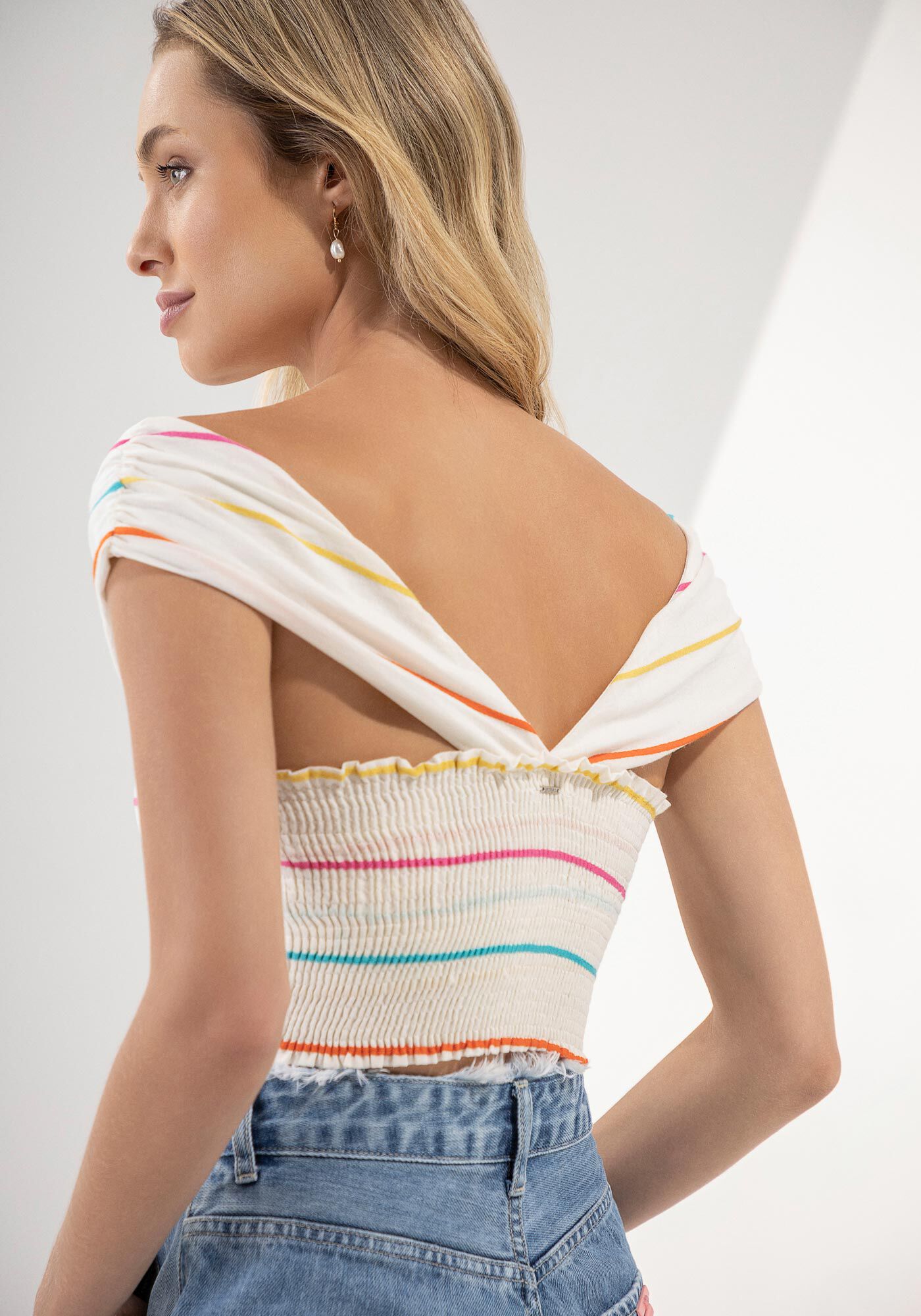 Blusa Cropped Ombro a Ombro, , large.
