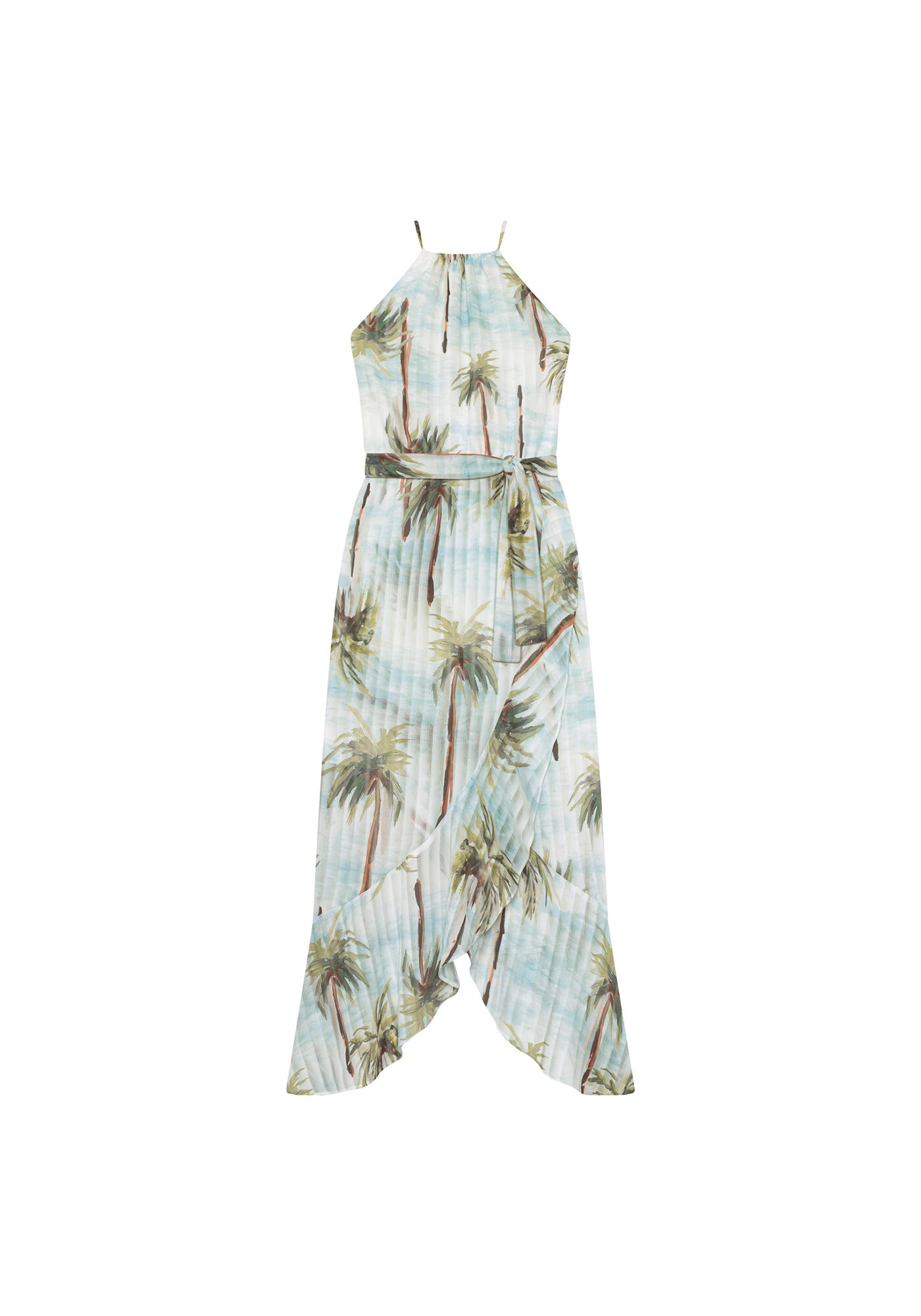 Vestido com Al&ccedil;as M&iacute;di Cinto, , large.