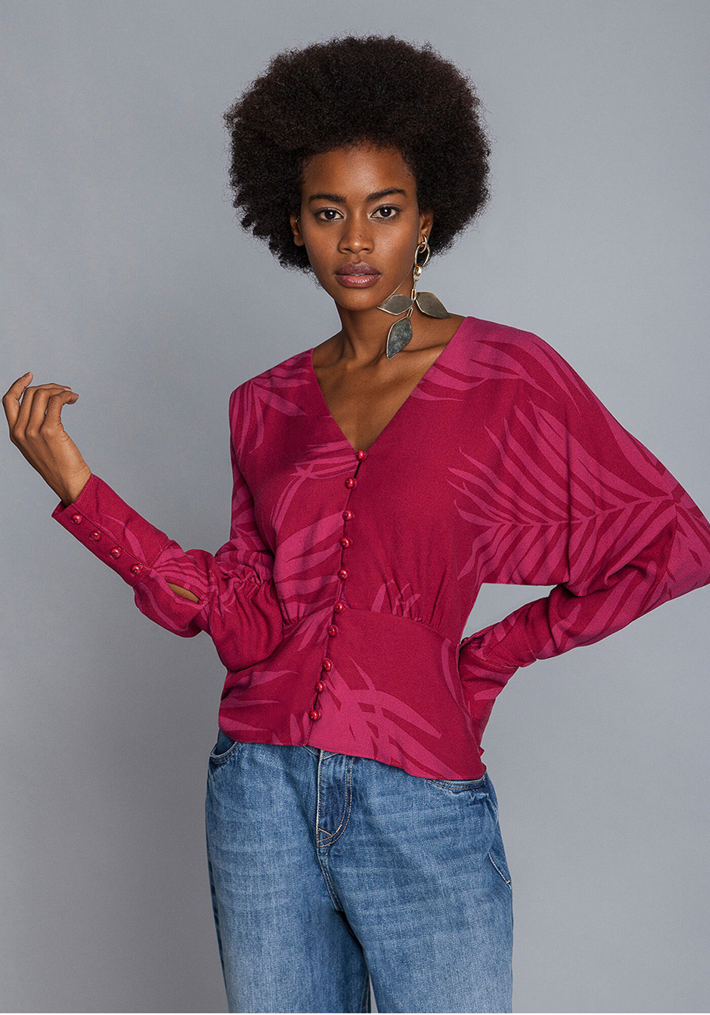 Blusa Manga Longa Estampa, , large.