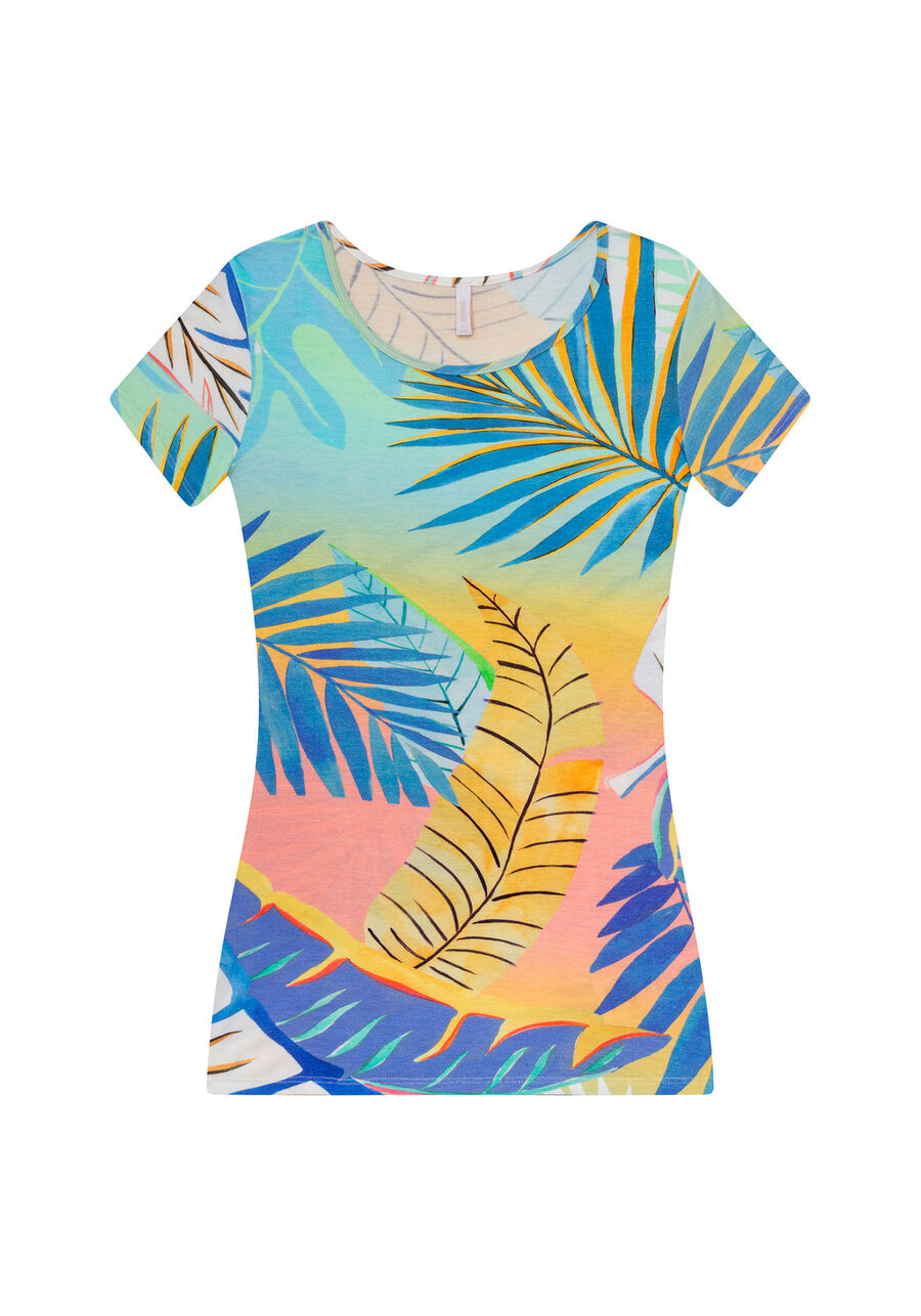 Blusa Manga Curta Estampa, . Blusa Manga Curta Estampa, , large.