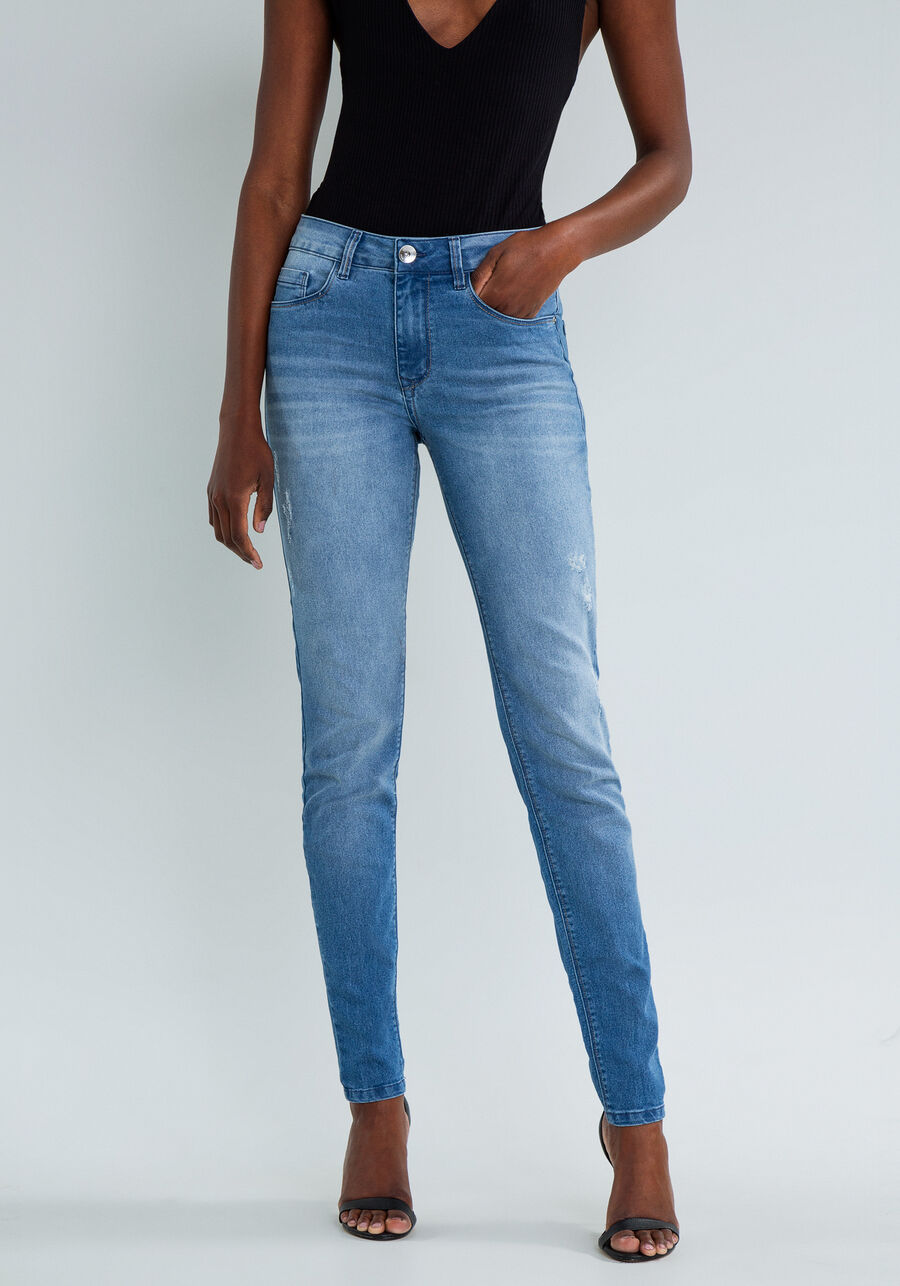 Calça Jeans Skinny Bali Elastic Denim, JEANS, large.
