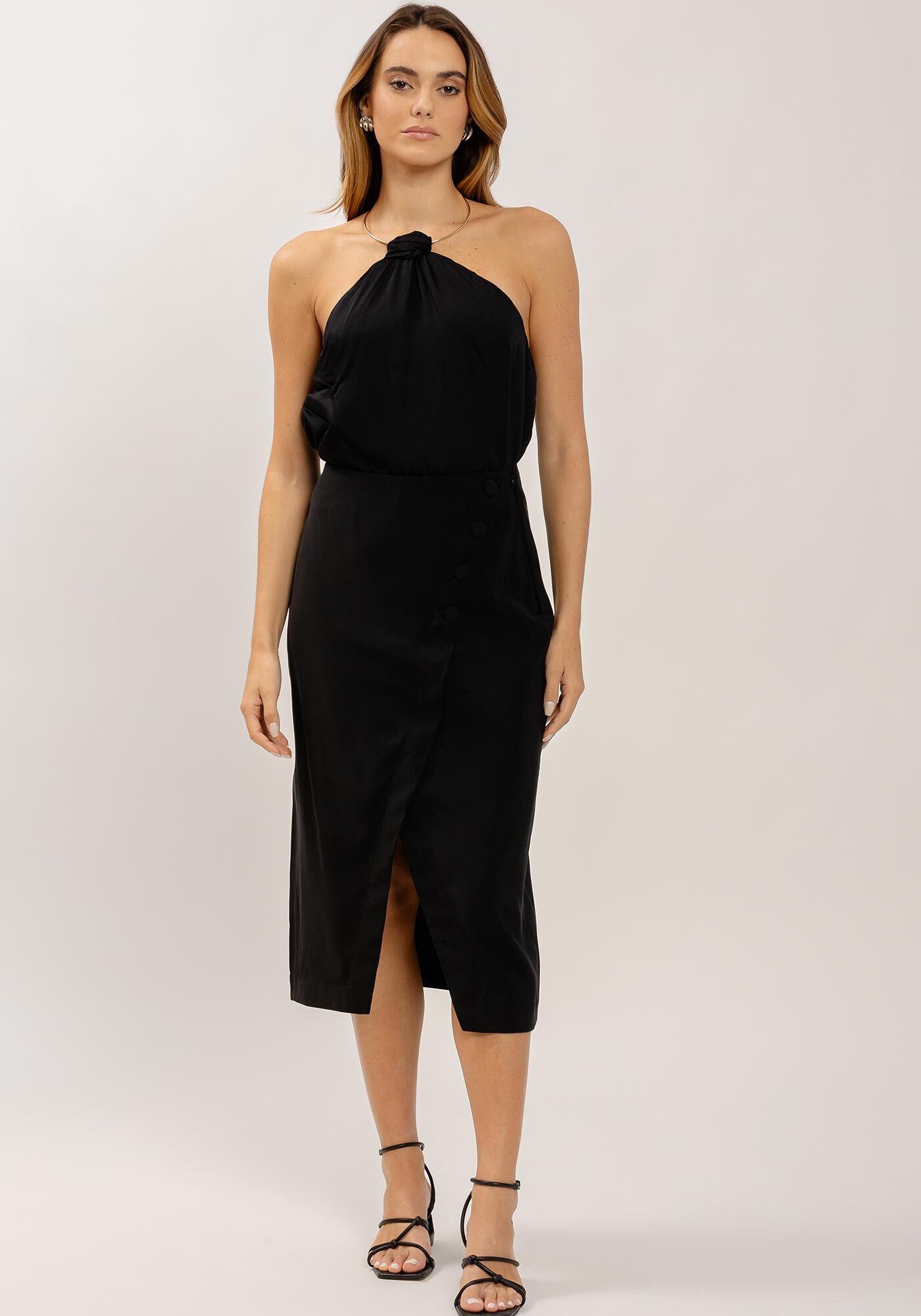 Blusa Frente &Uacute;nica com Gargantilha, , large.