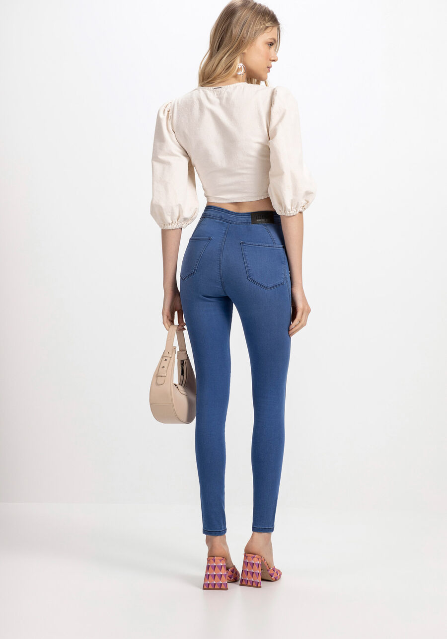 Calça Jeans Jegging Super Alta com Elasticidade, . Calça Jeans Jegging Super Alta com Elasticidade, , large.