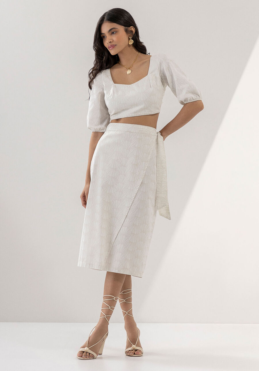 Saia Midi Sarja Estampada com Transpasse, . Saia Midi Sarja Estampada com Transpasse, , large.