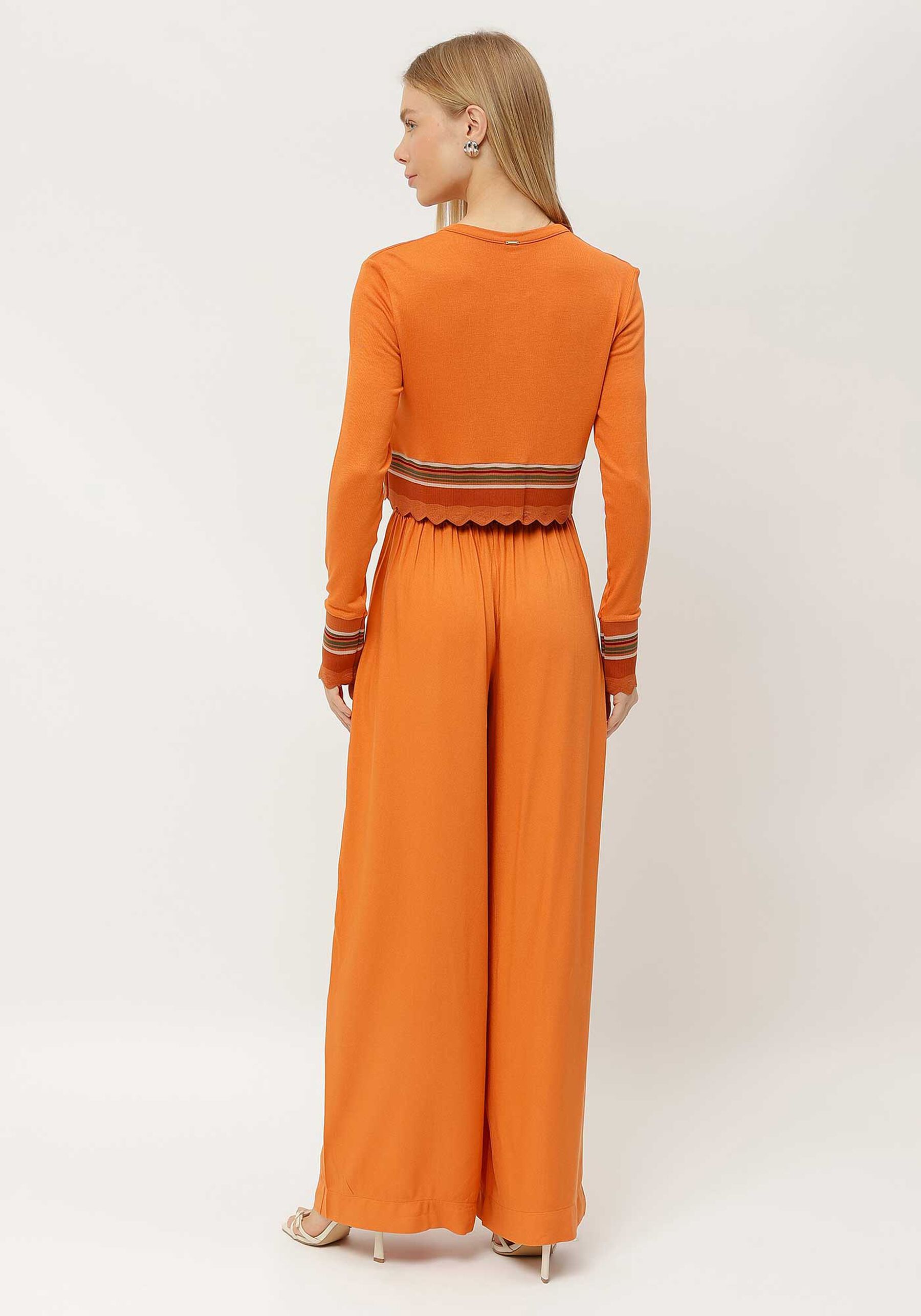 Cardigan Cropped em Malha com Retilínea, . Cardigan Cropped em Malha com Retilínea, , large.