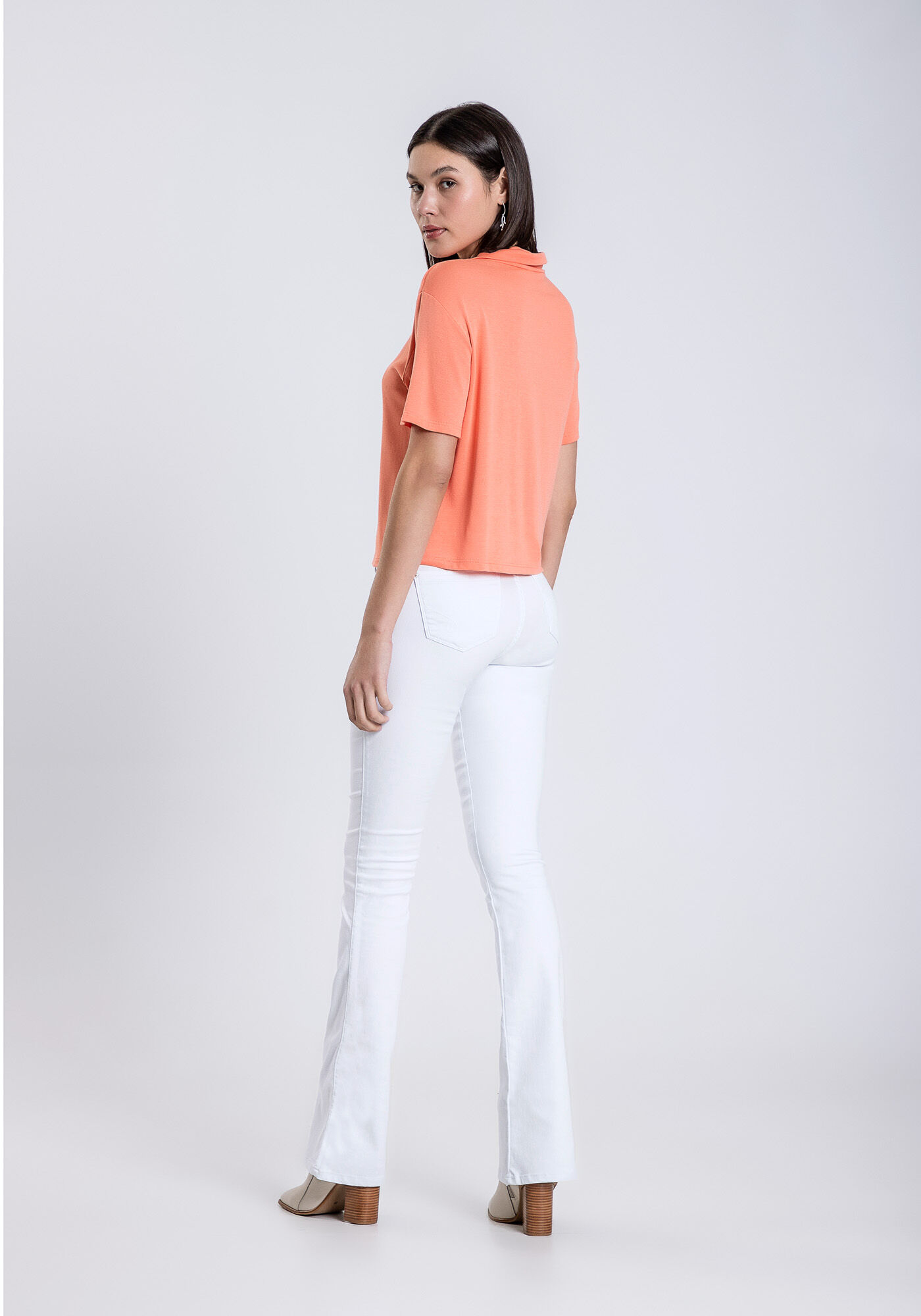 Blusa Gola Alta em Malha Estampada, SALMAO ZINC, large.