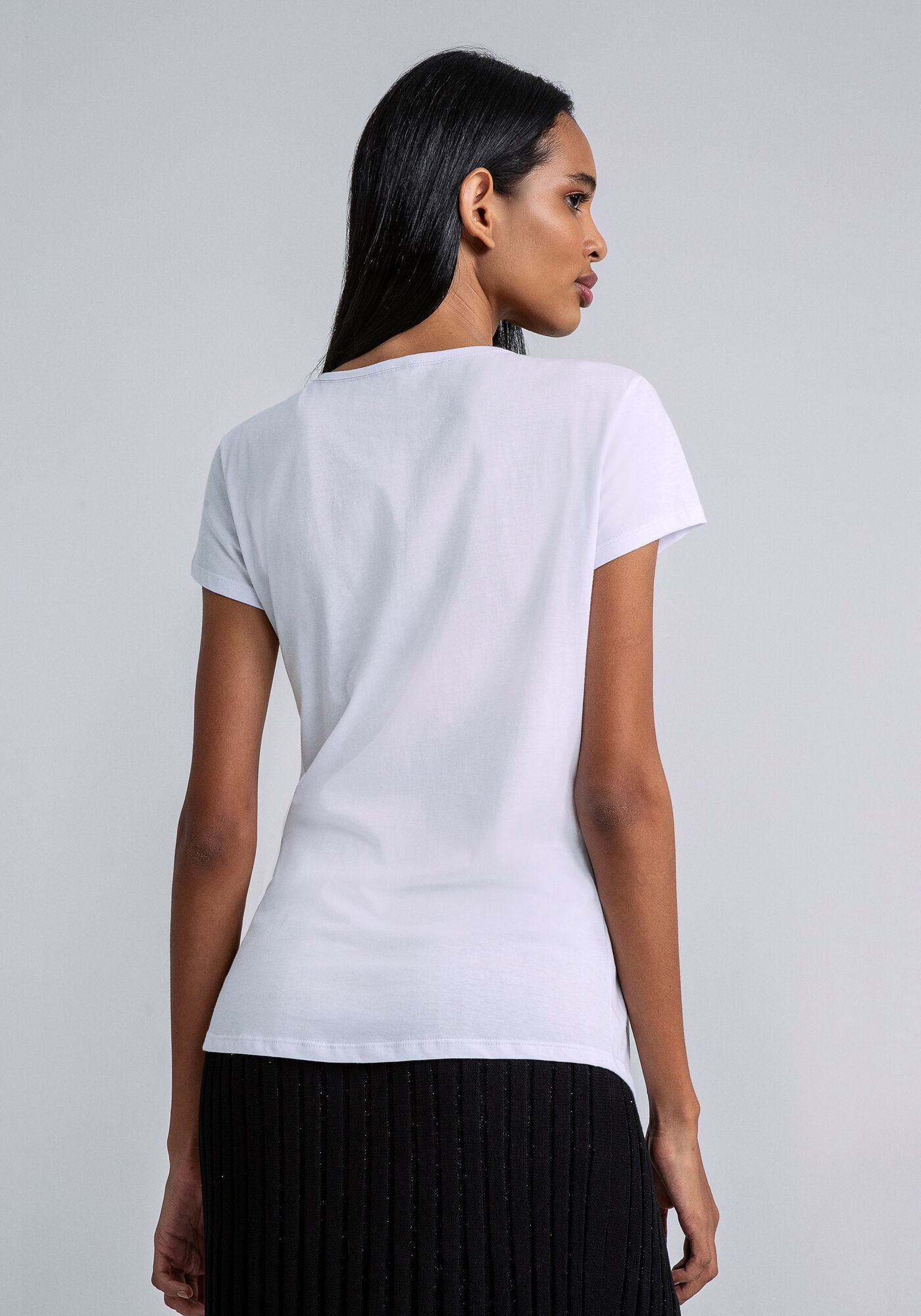 Blusa Manga Curta Estampada, , large.