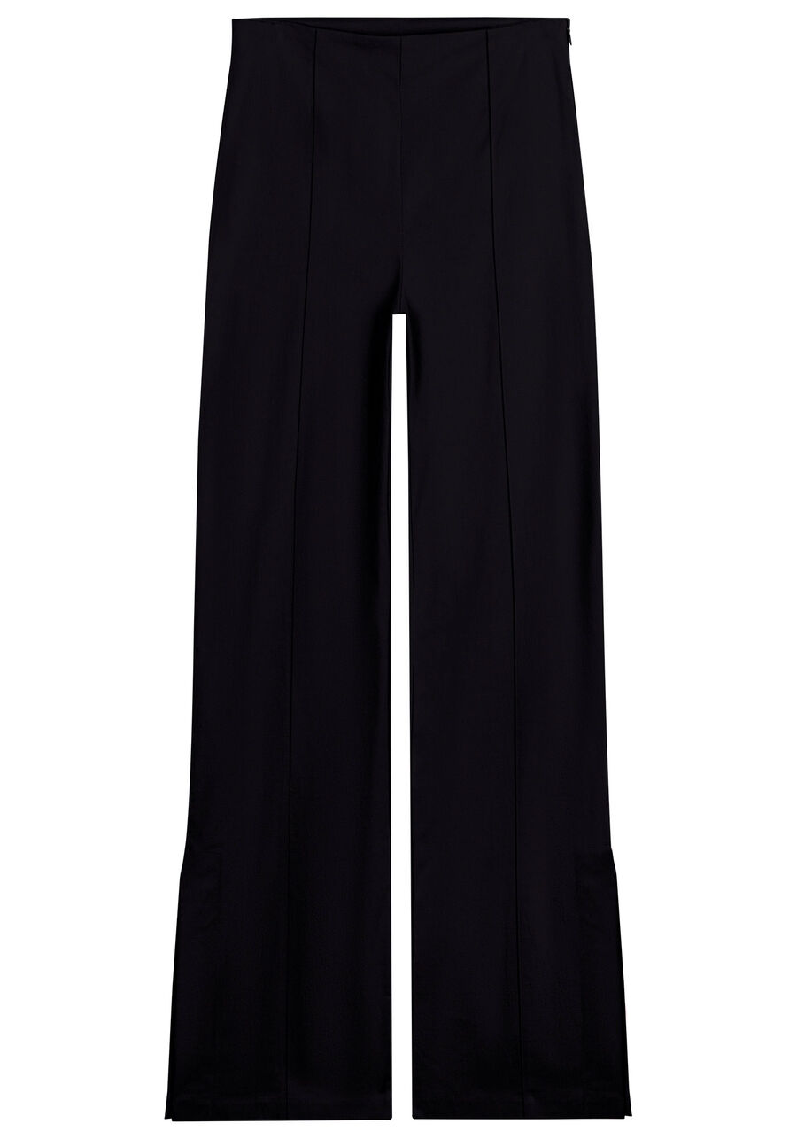 Calça Slim Cintura Média com Abertura Lateral, . Calça Slim Cintura Média com Abertura Lateral, , large.