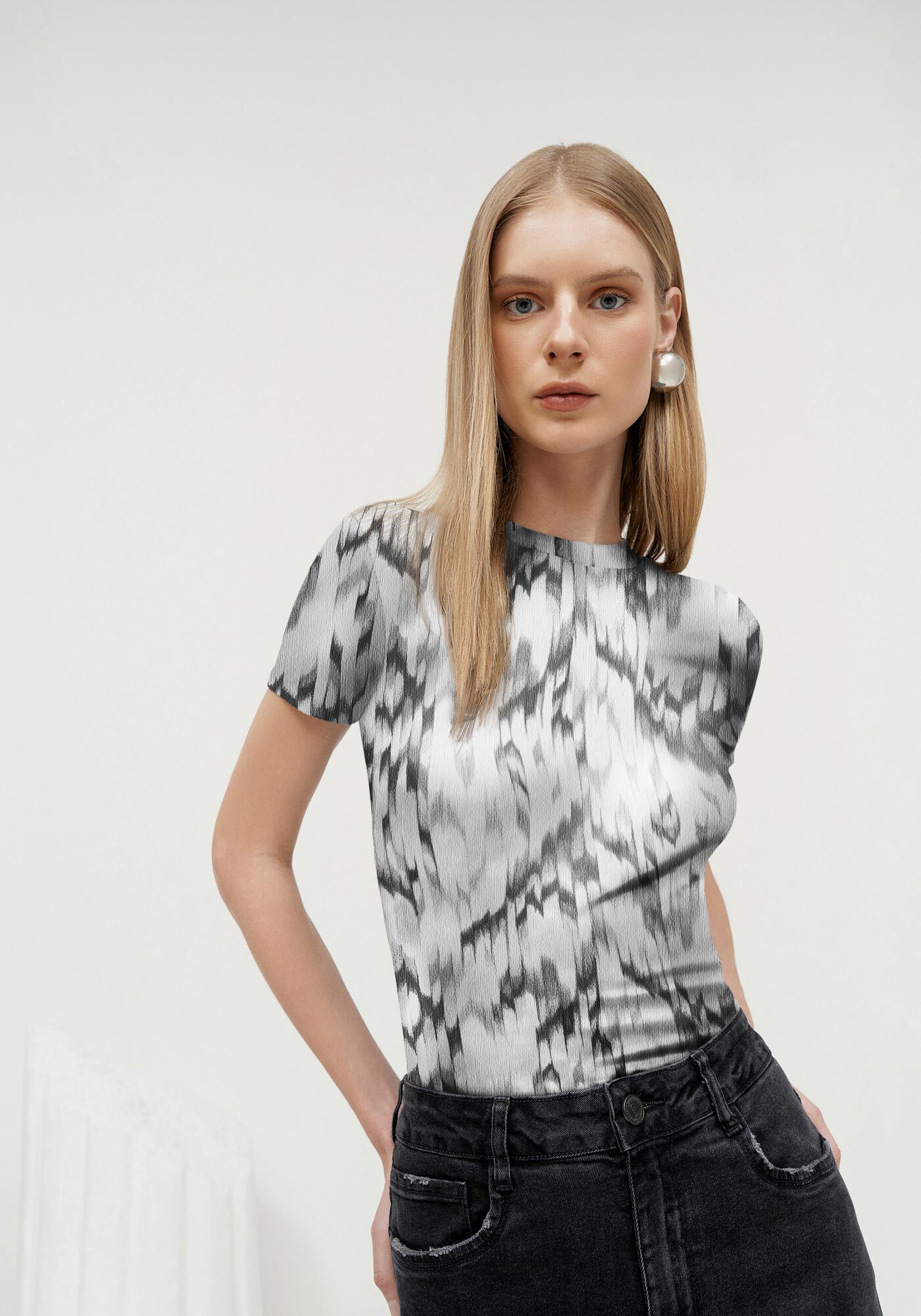 Blusa Malha Mvs Thirty, GRAPHITE CINZA, large.