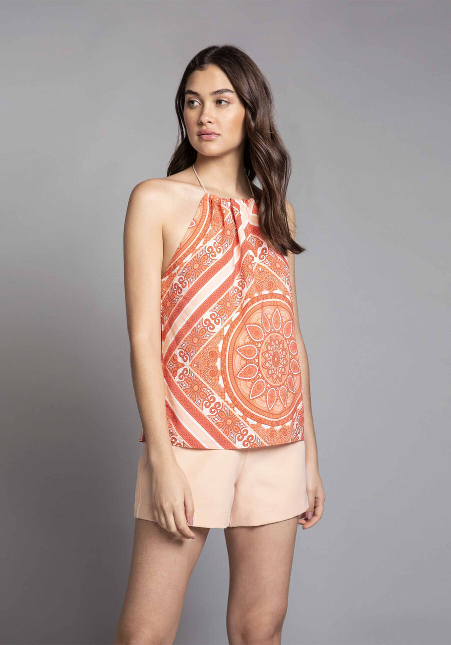 Blusa Frente Única Estampa, JONSON. Blusa Frente Única Estampa, JONSON, large.