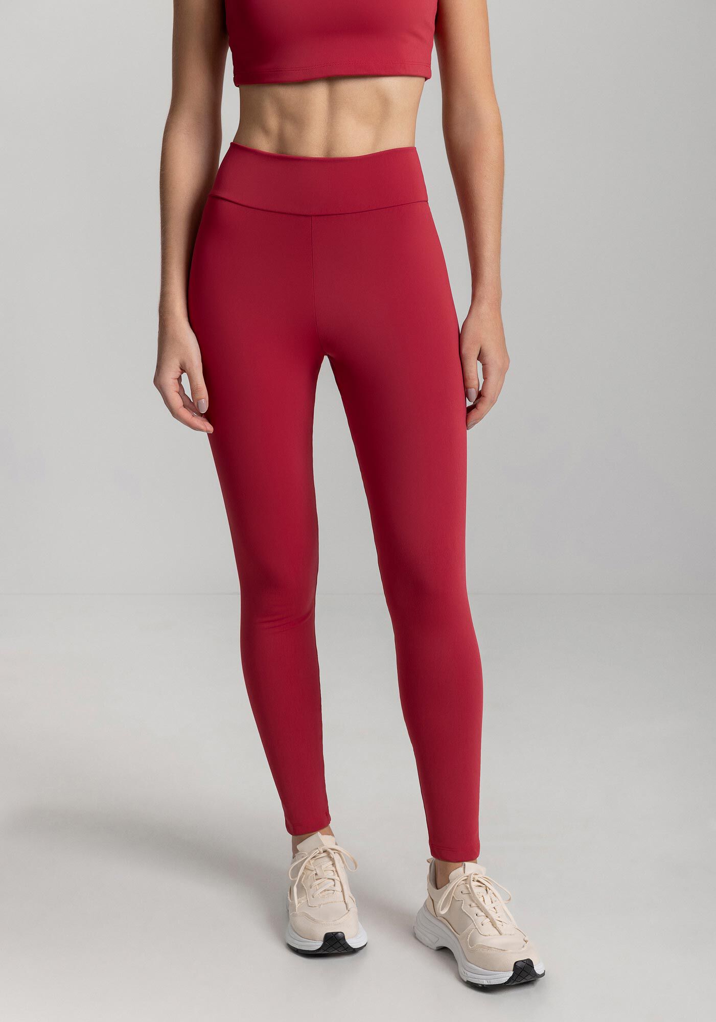 Cal&ccedil;a Legging B&aacute;sica De Cintura Alta Em Malha Move, , large.