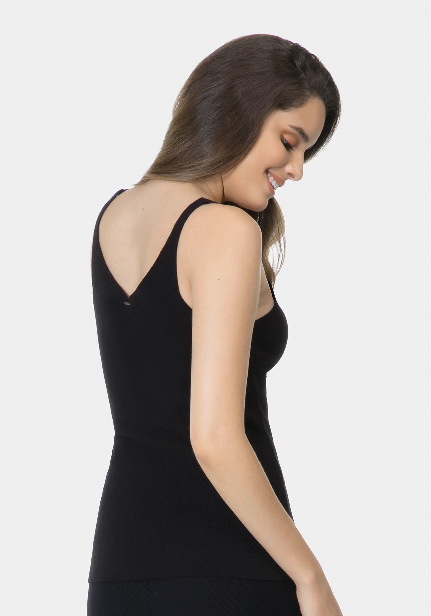 Blusa Decote V Tric&ocirc;, , large.